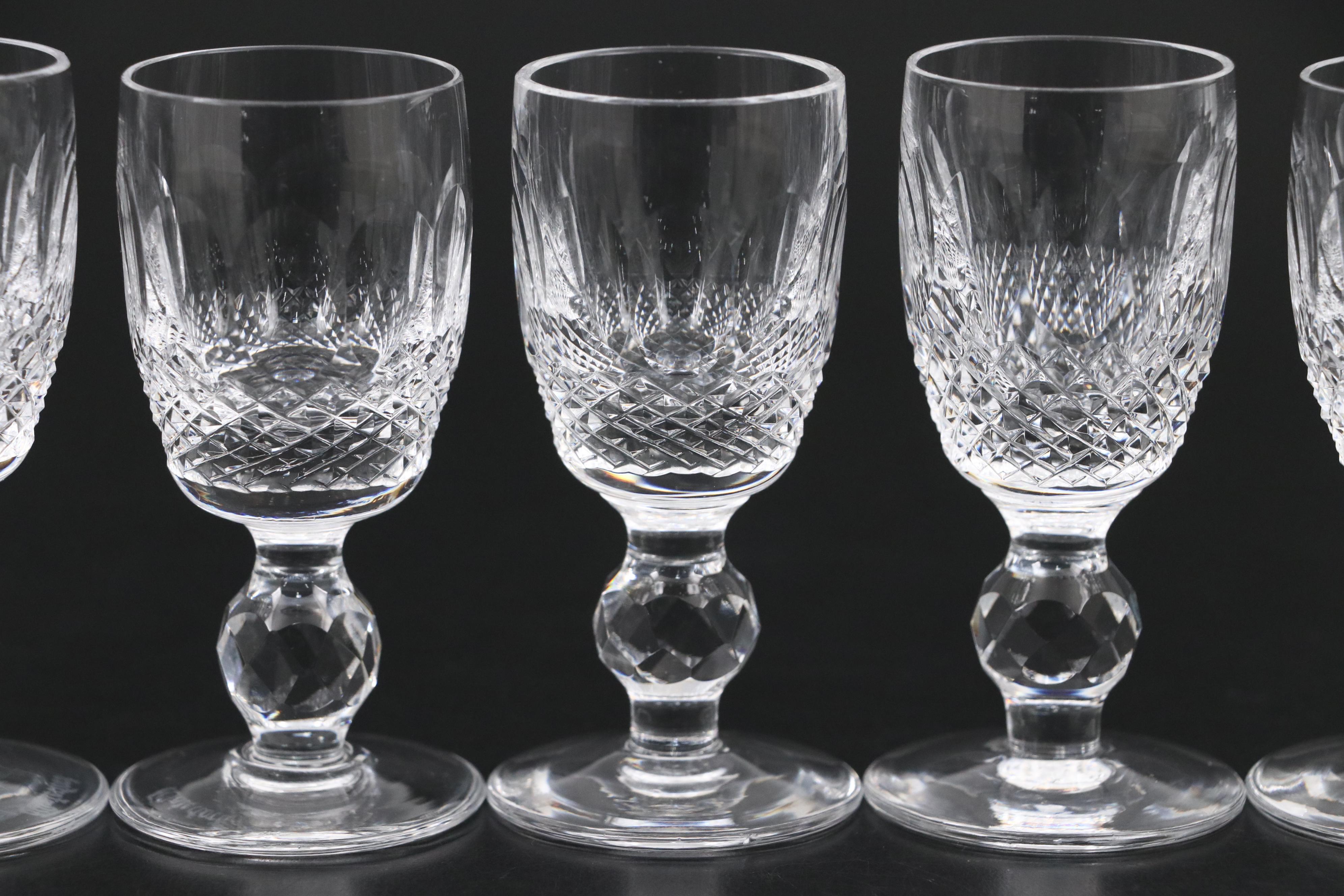 Waterford Crystal "Colleen" Cordial Glasses, 1968–2018