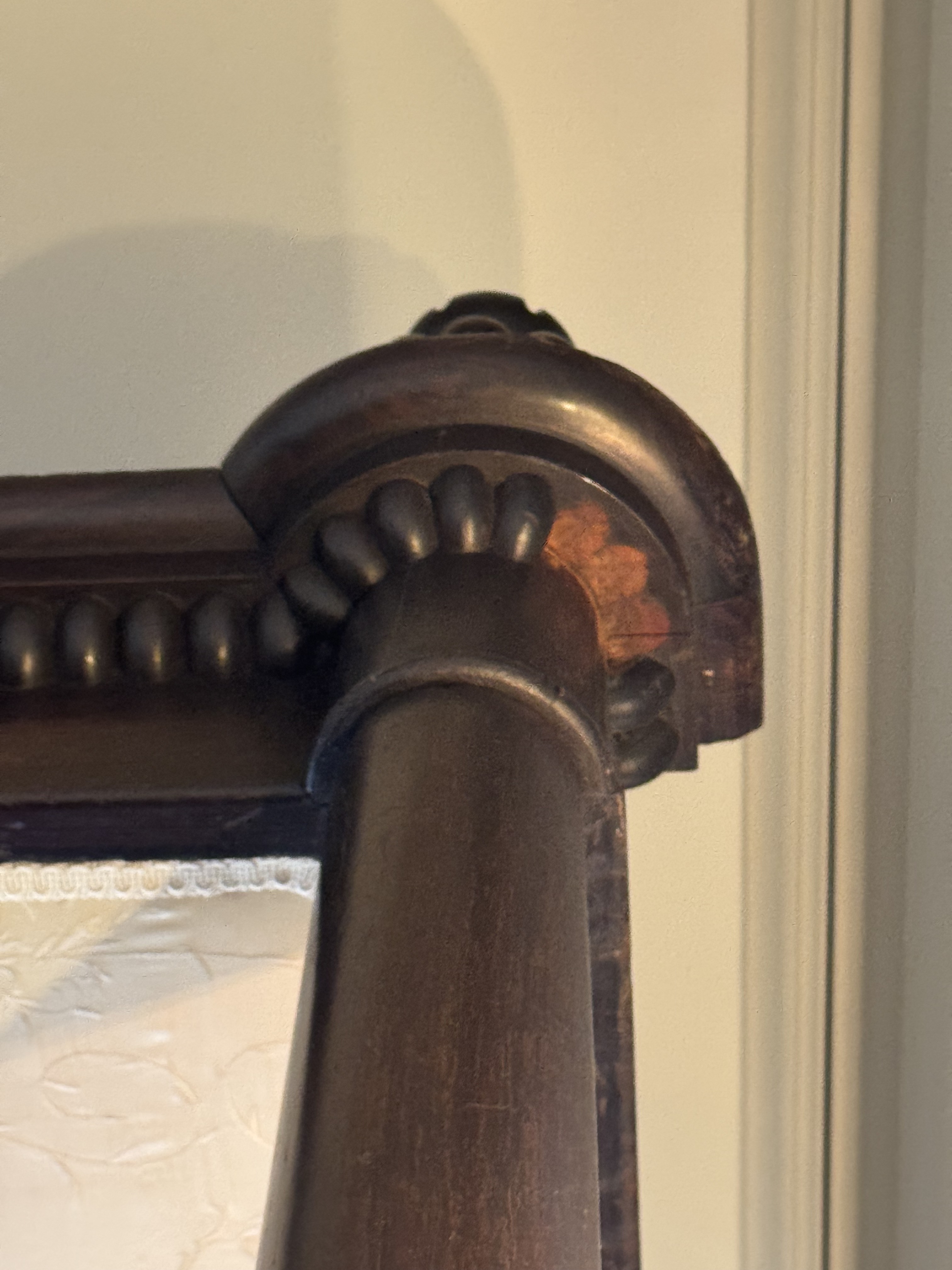 Prudent Mallard Victorian Rosewood Three-Quarter Tester Bed, Mid-19th Century