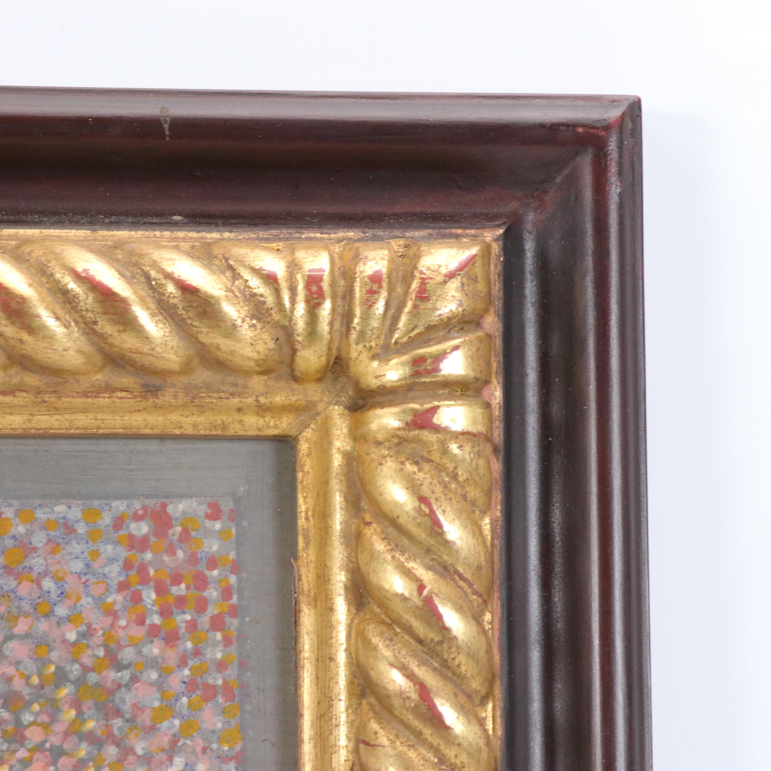 Louttre B. Stylized Oil Painting "Nuit Caline," 1978