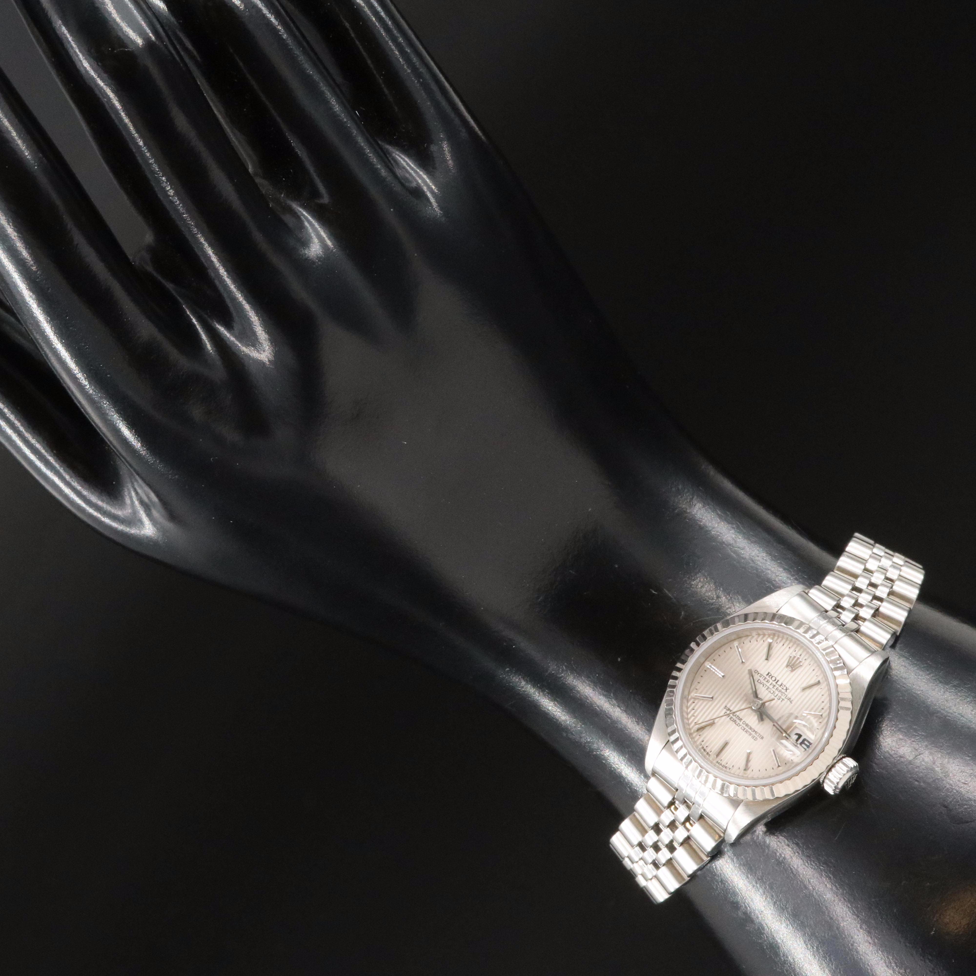 1996 Rolex Tapestry Dial Datejust Watch