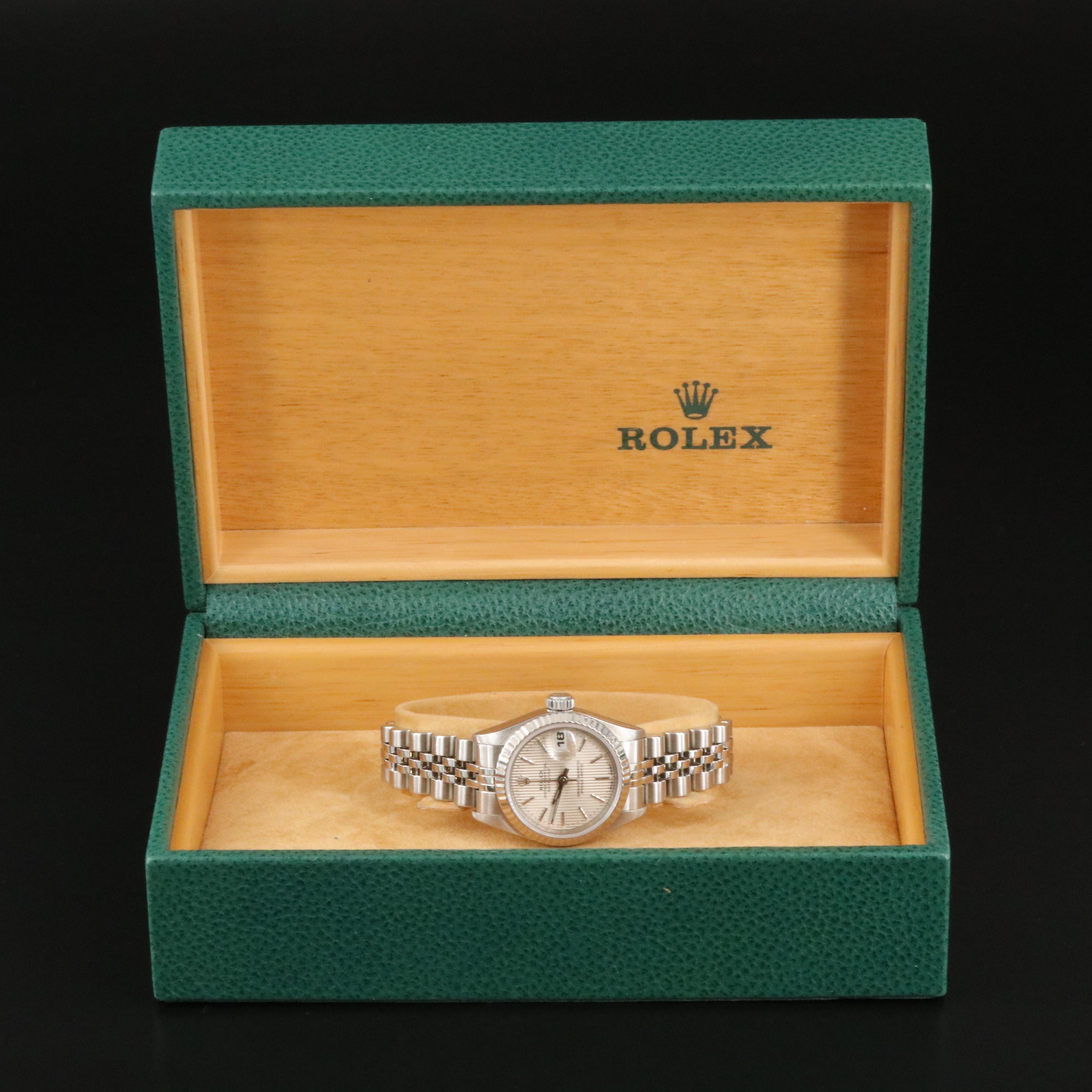 1996 Rolex Tapestry Dial Datejust Watch