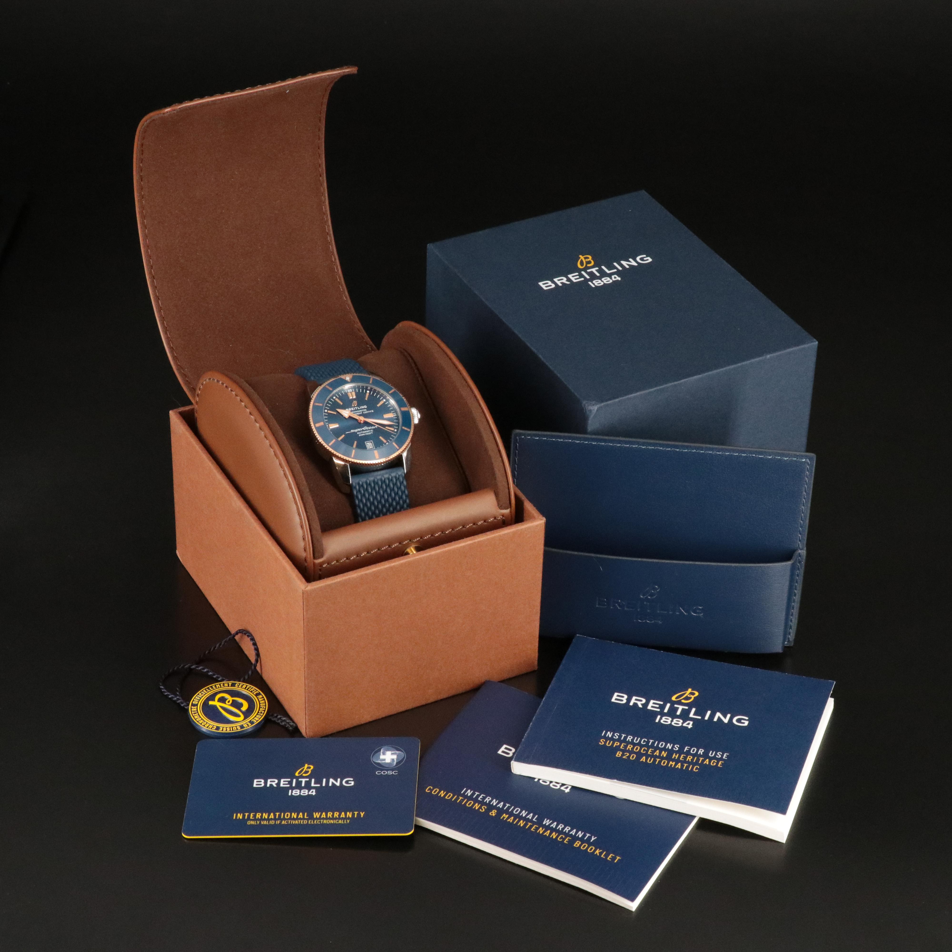 Breitling SuperOcean Heritage 18K Rose Gold Automatic Watch