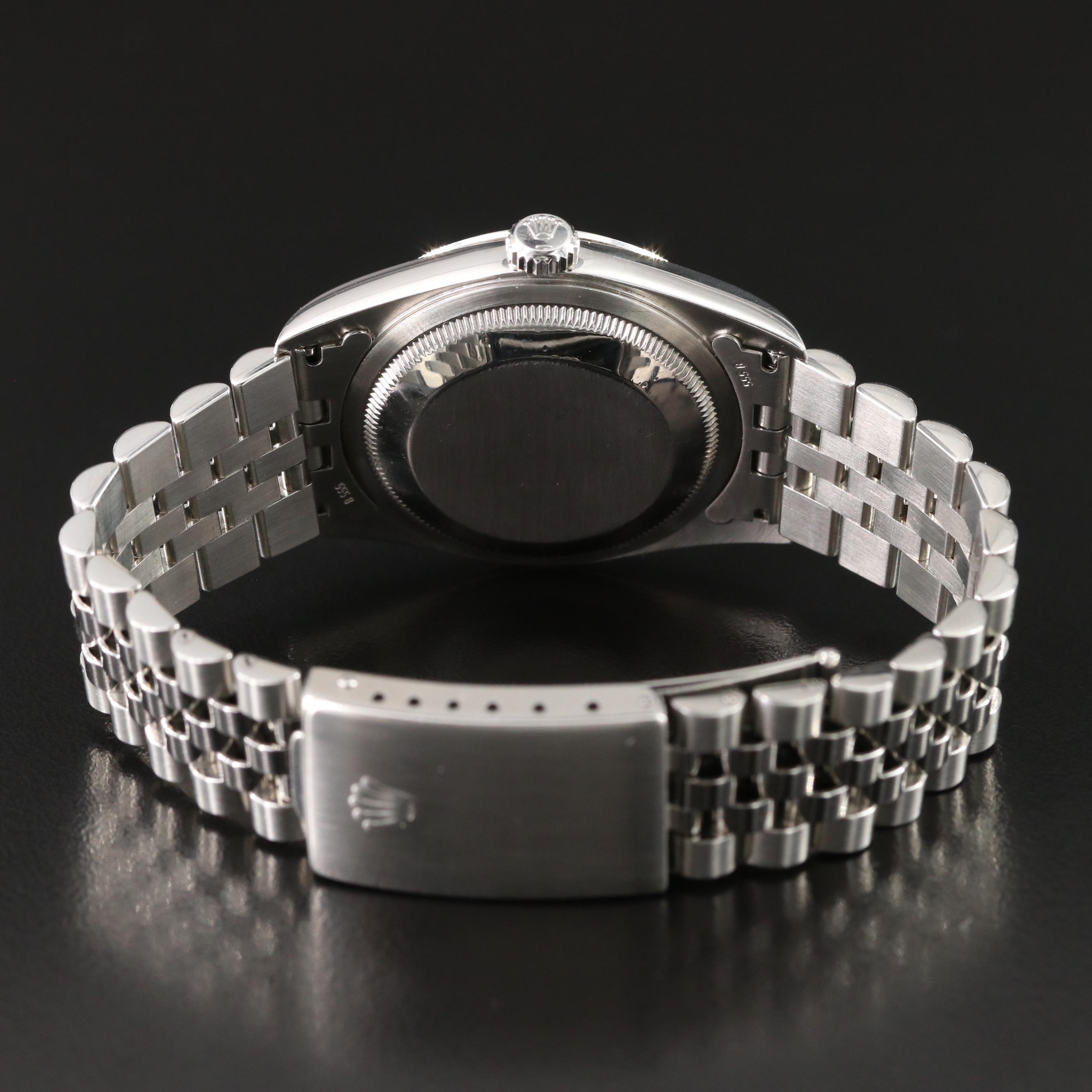 1999 Rolex Custom Pink Diamond Dial Datejust Watch