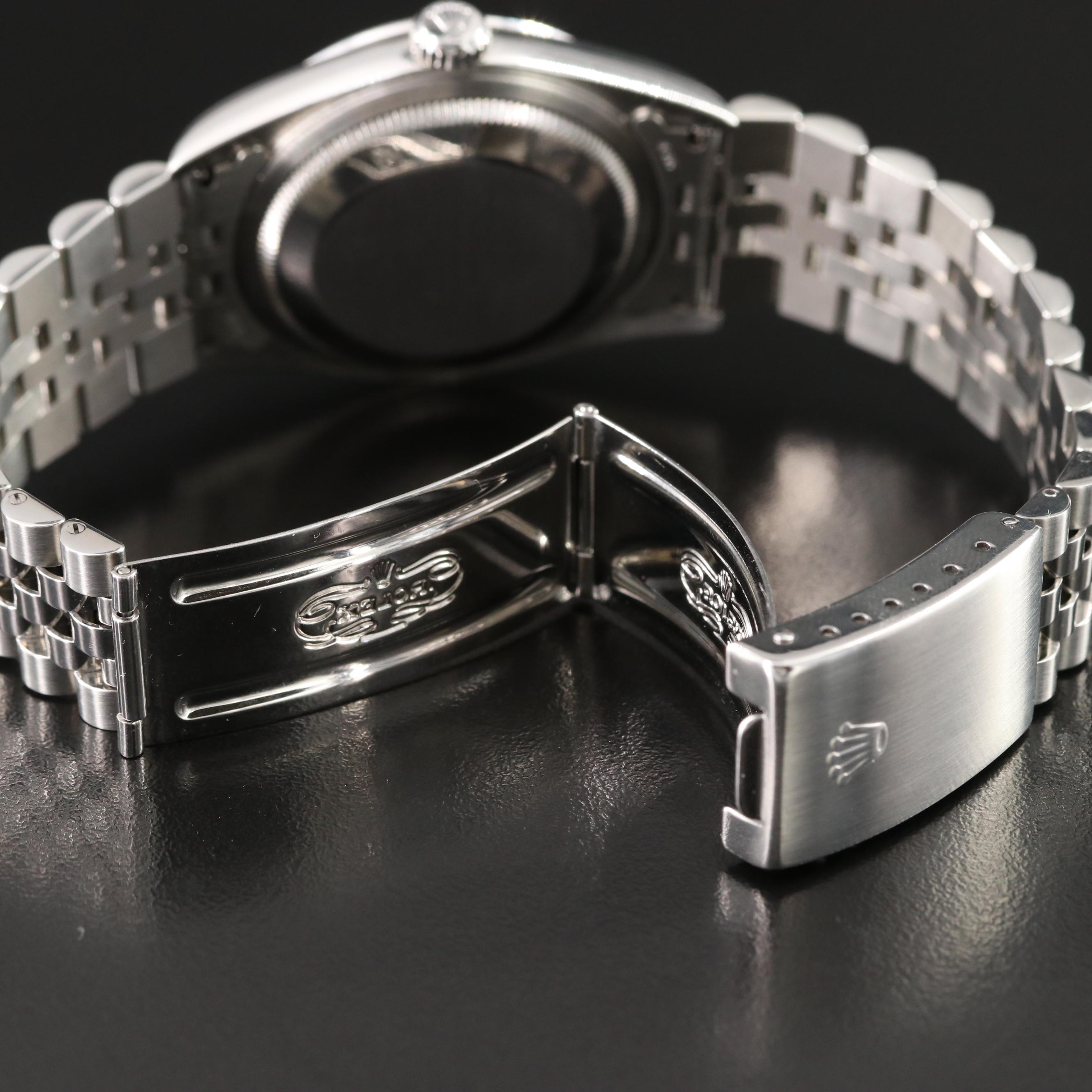 1999 Rolex Custom Pink Diamond Dial Datejust Watch