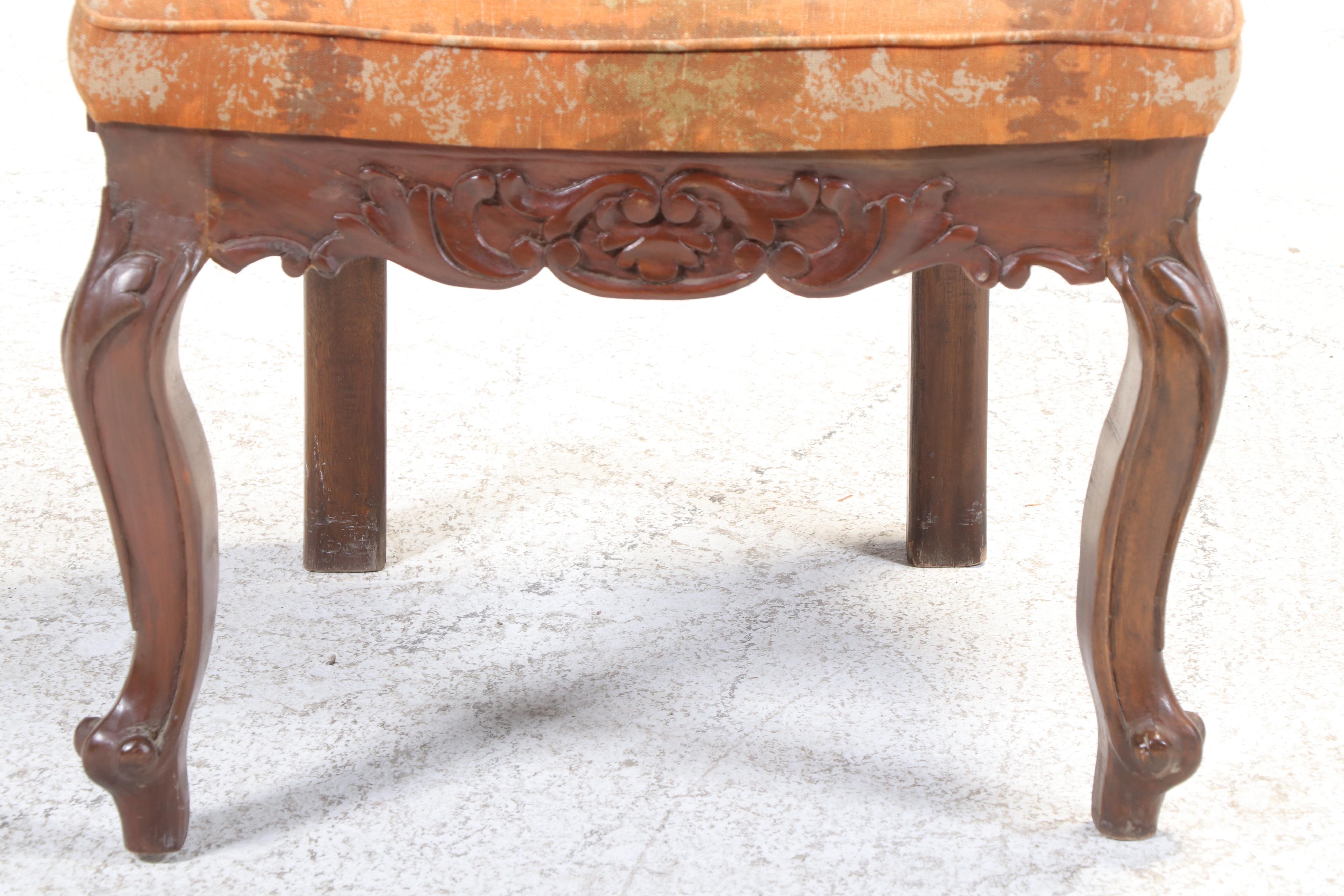 Seven-Piece Philippine Carved Hardwood Dining Set