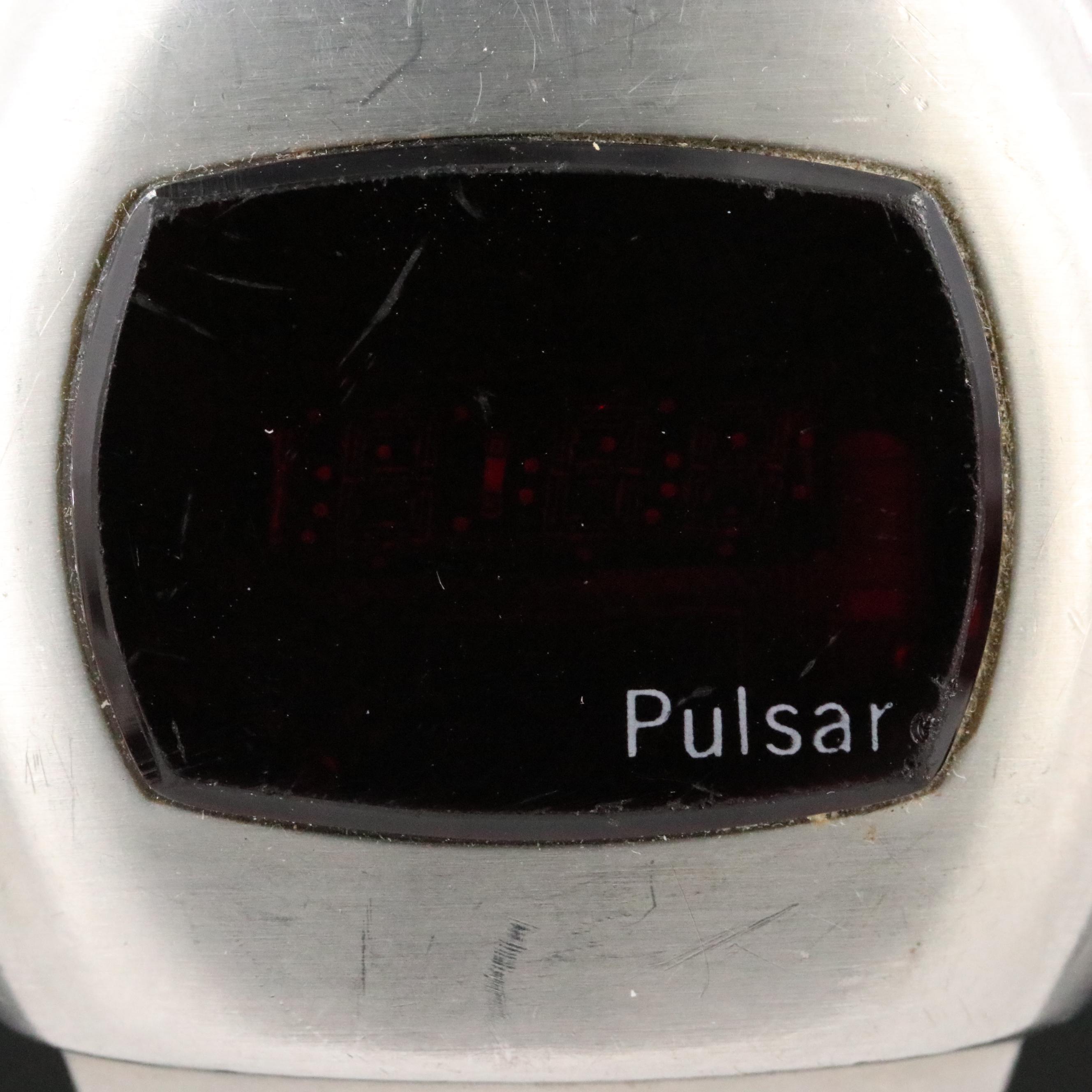Pulsar P3 LED Time Computer 3013 Steel Watch
