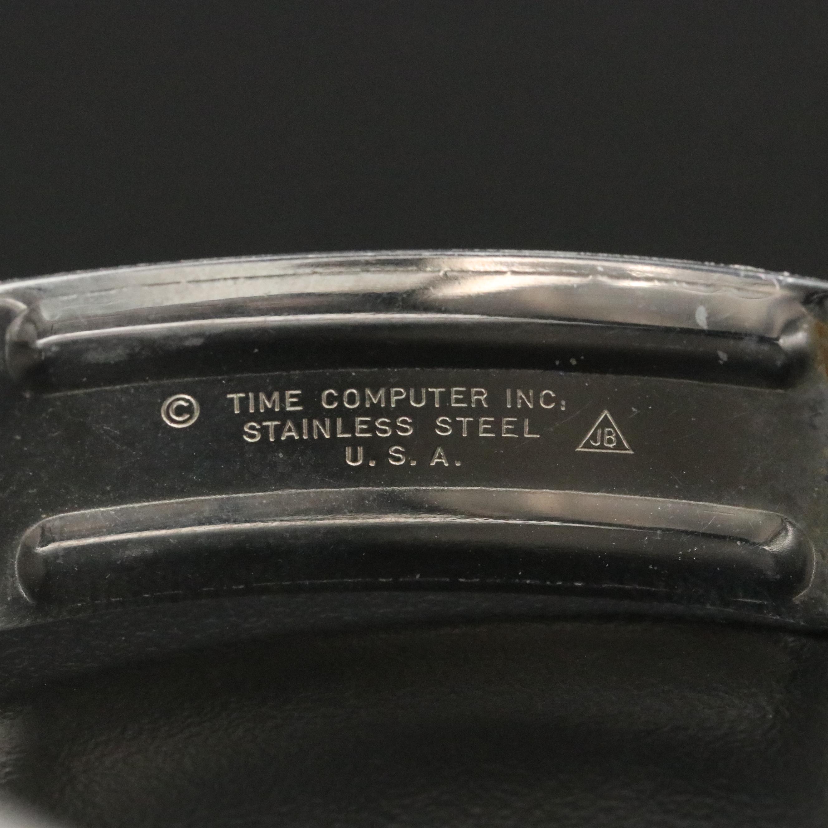 Pulsar P3 LED Time Computer 3013 Steel Watch