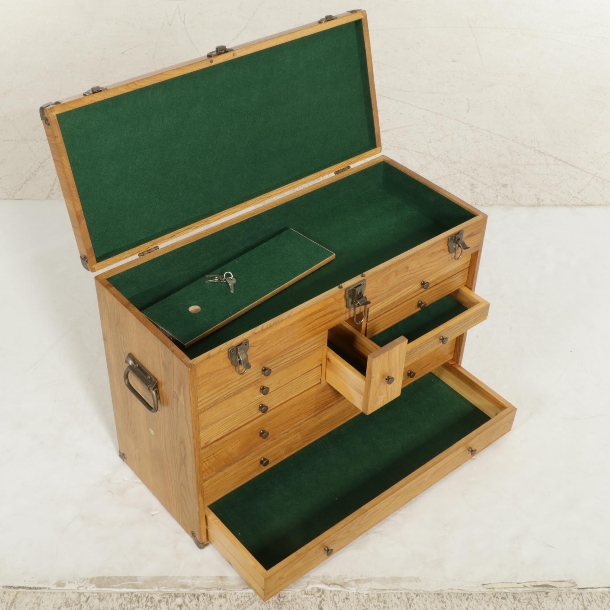 Oak Tool Chest Ebth