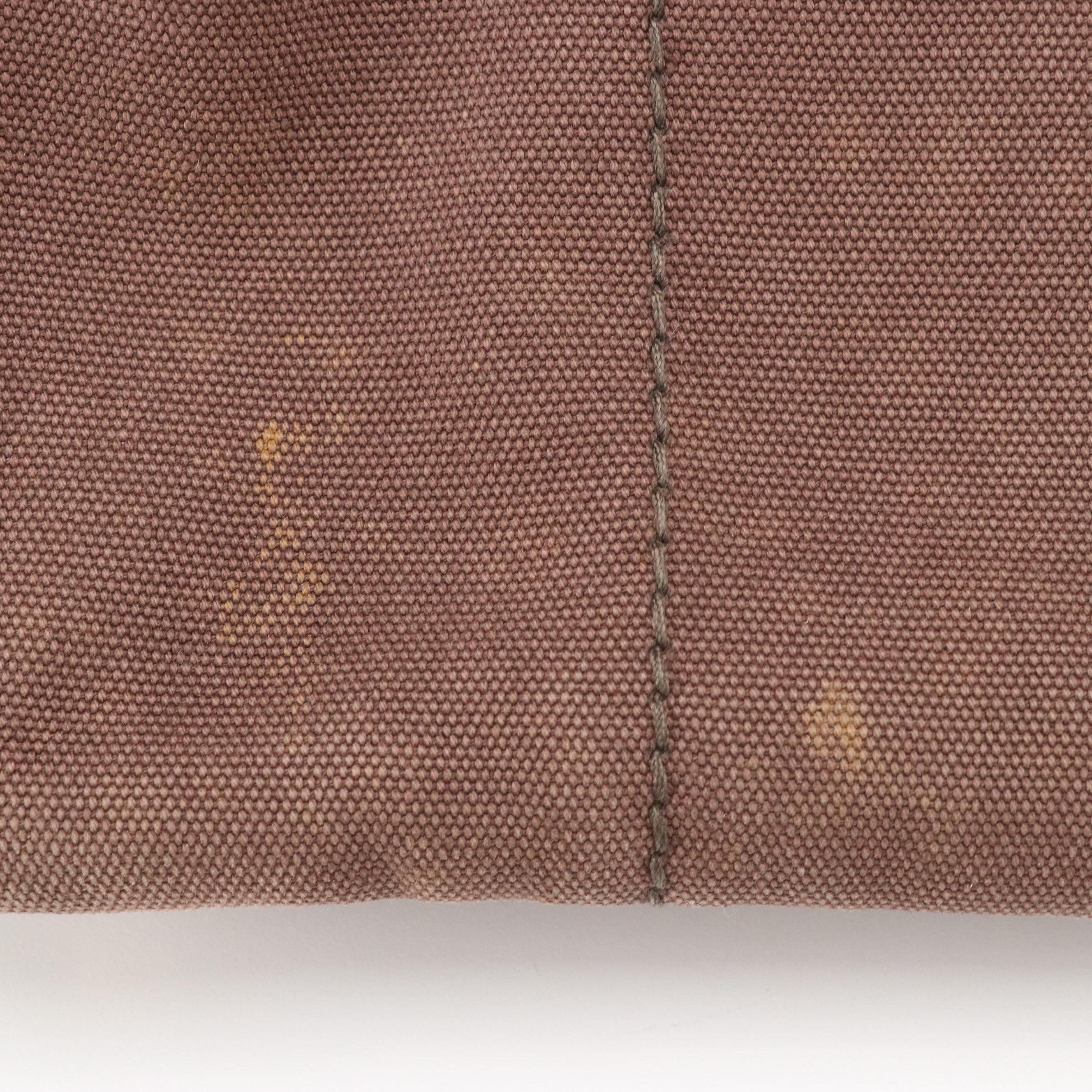 Prada Canapa Logo Two-Way Tote in Coffee Brown Canvas