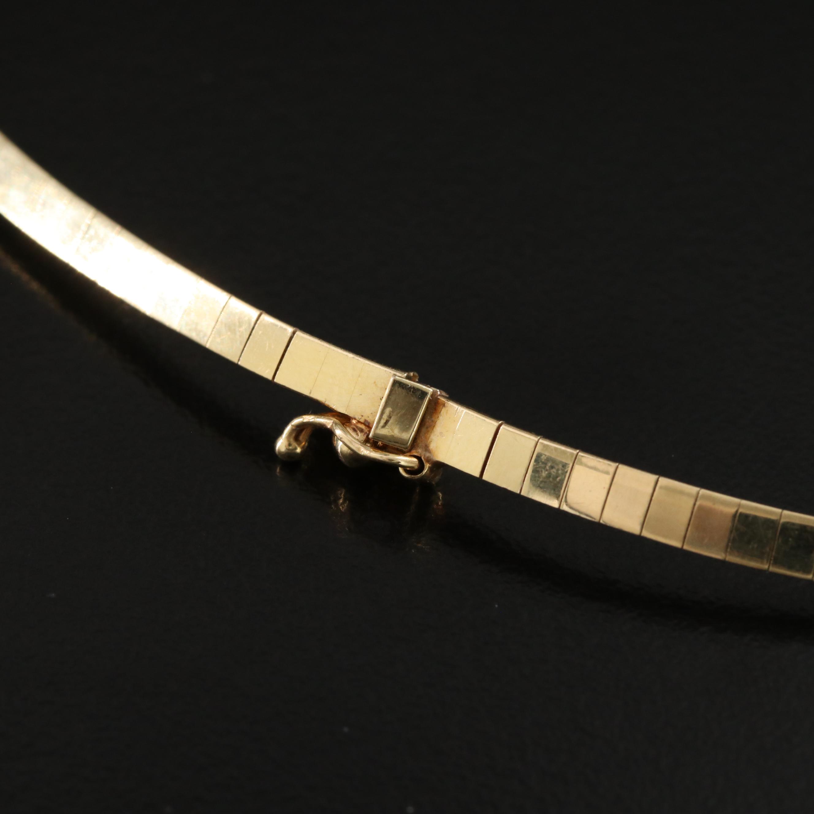 14K Omega Necklace