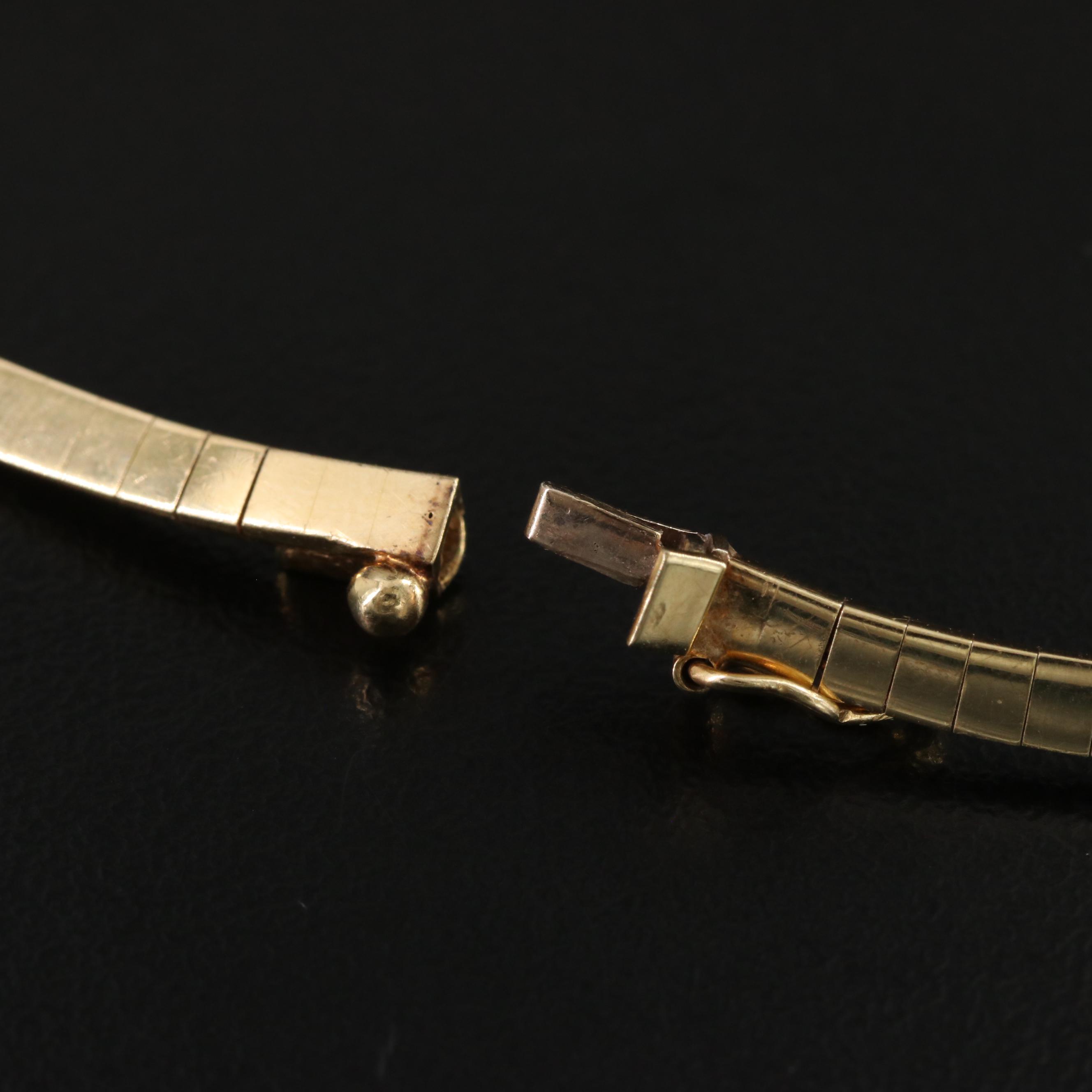 14K Omega Necklace