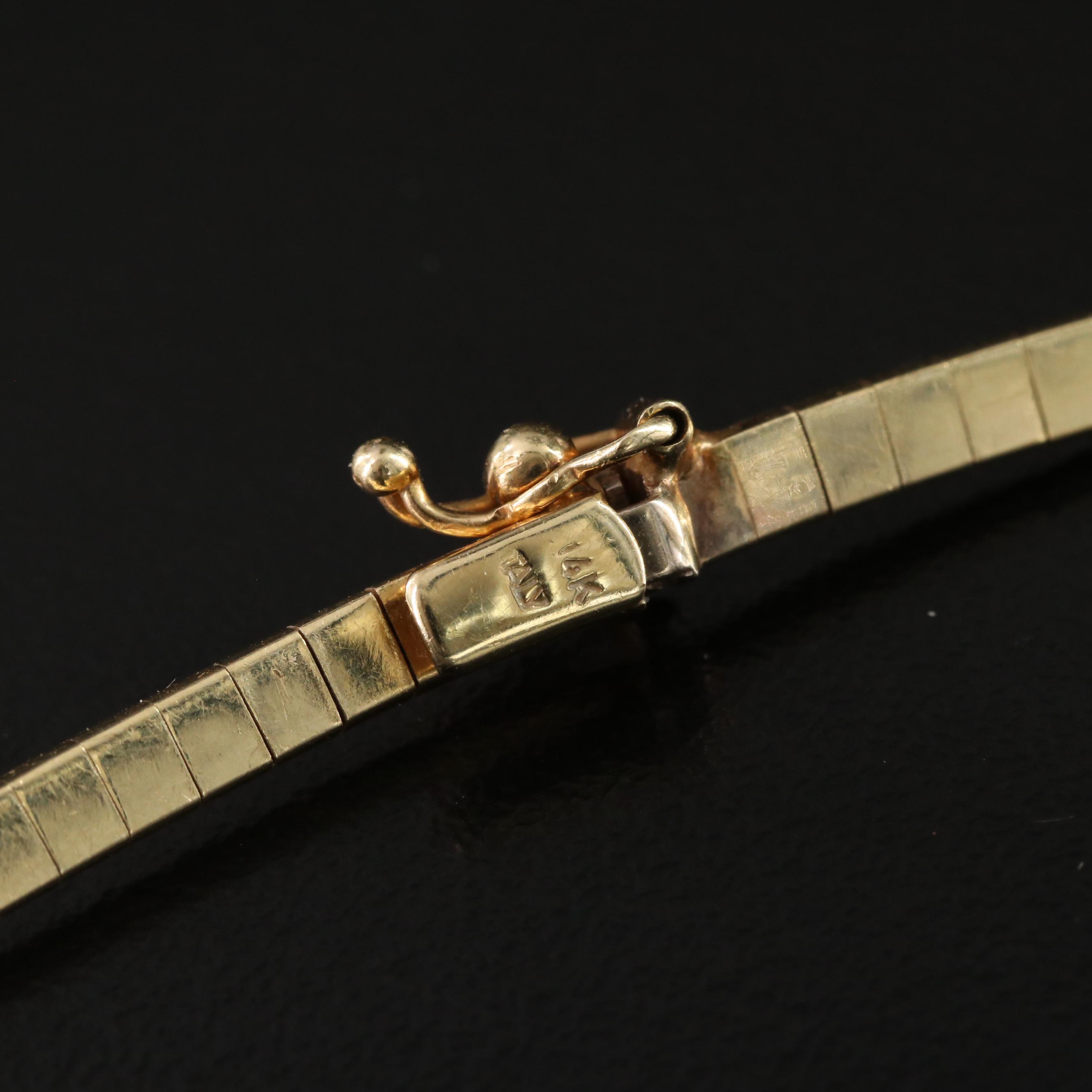 14K Omega Necklace
