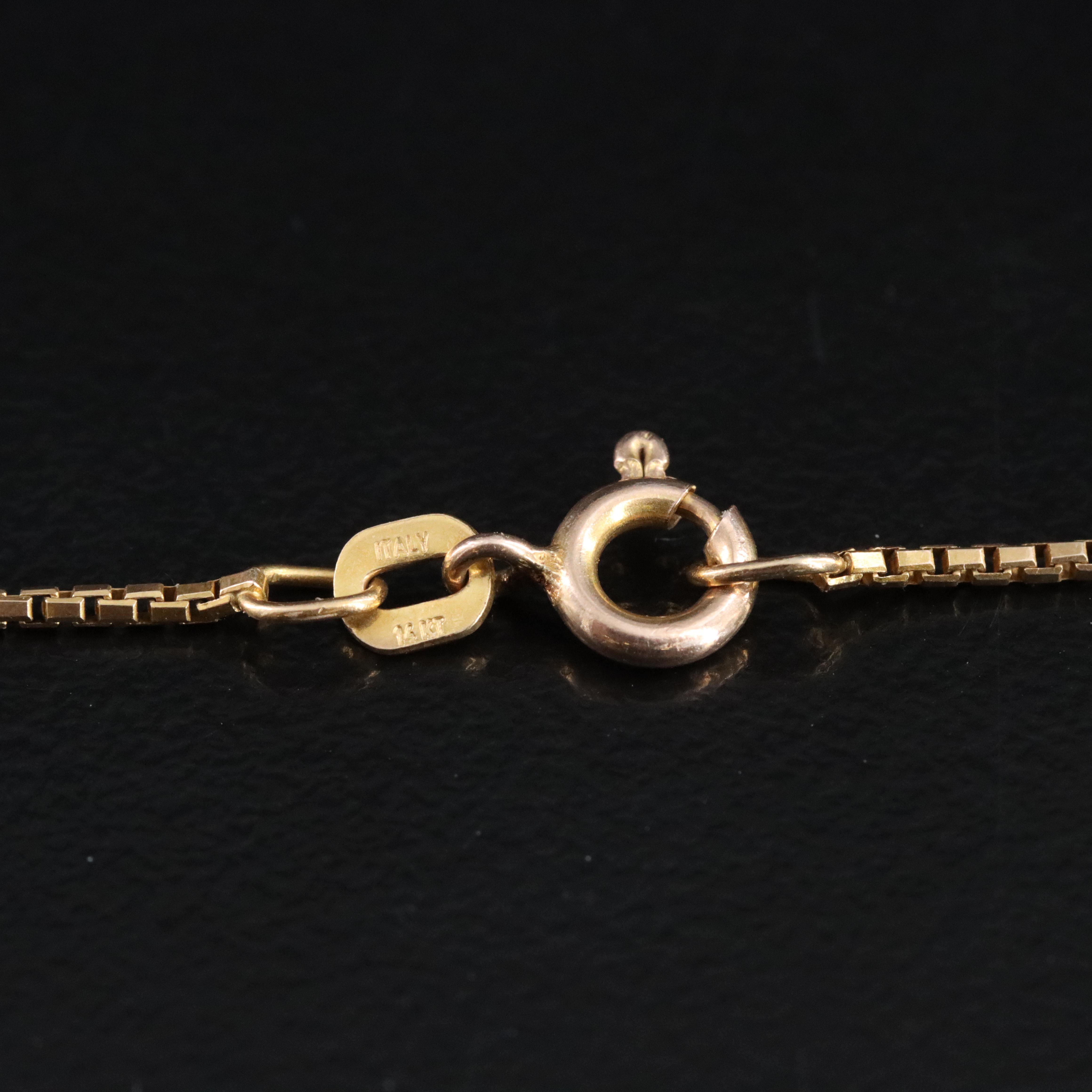 14K Box Chain Necklace
