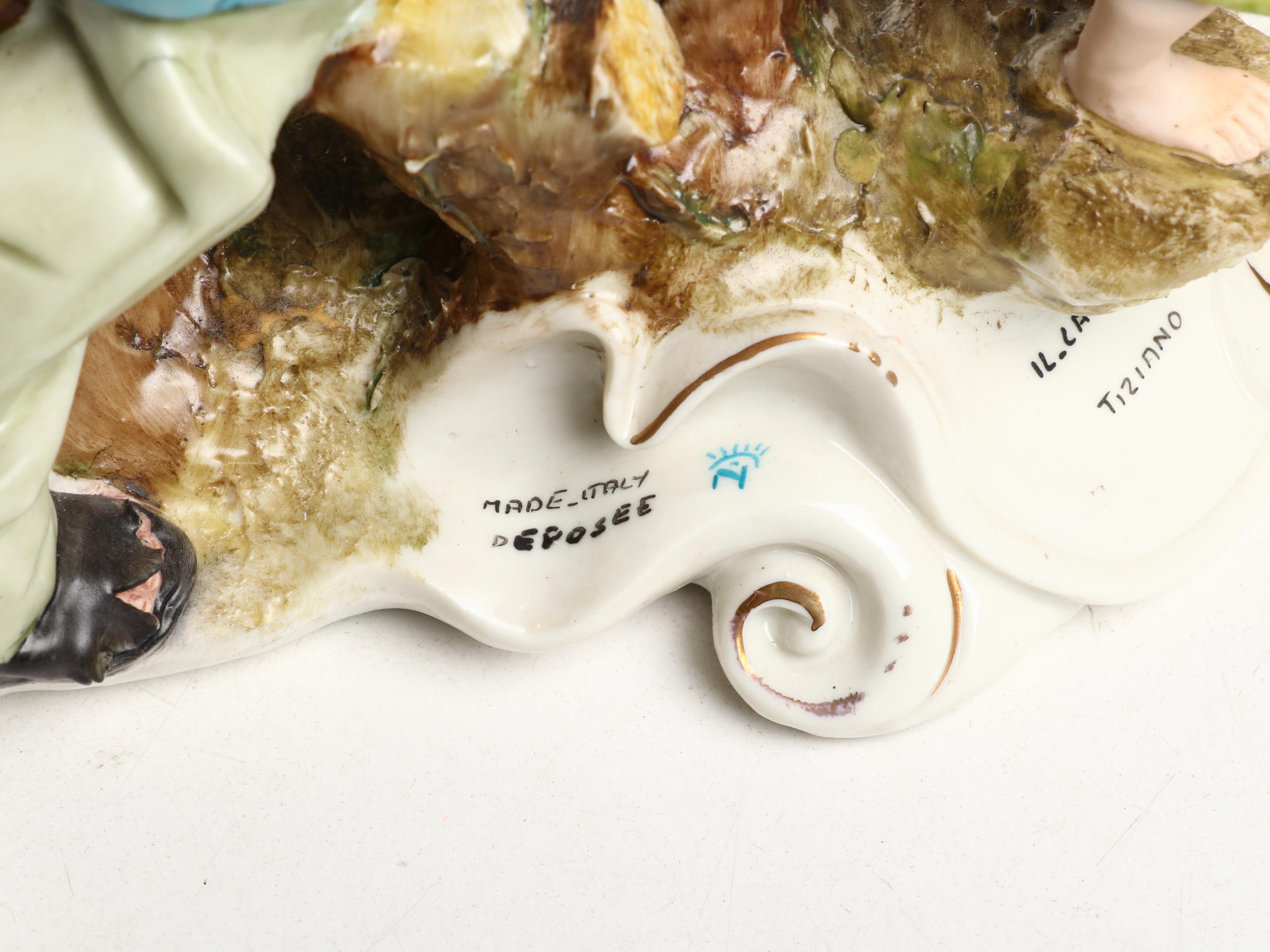 Tiziano Galli Capodimonte Porcelain "The Path of Hope" Figural Group