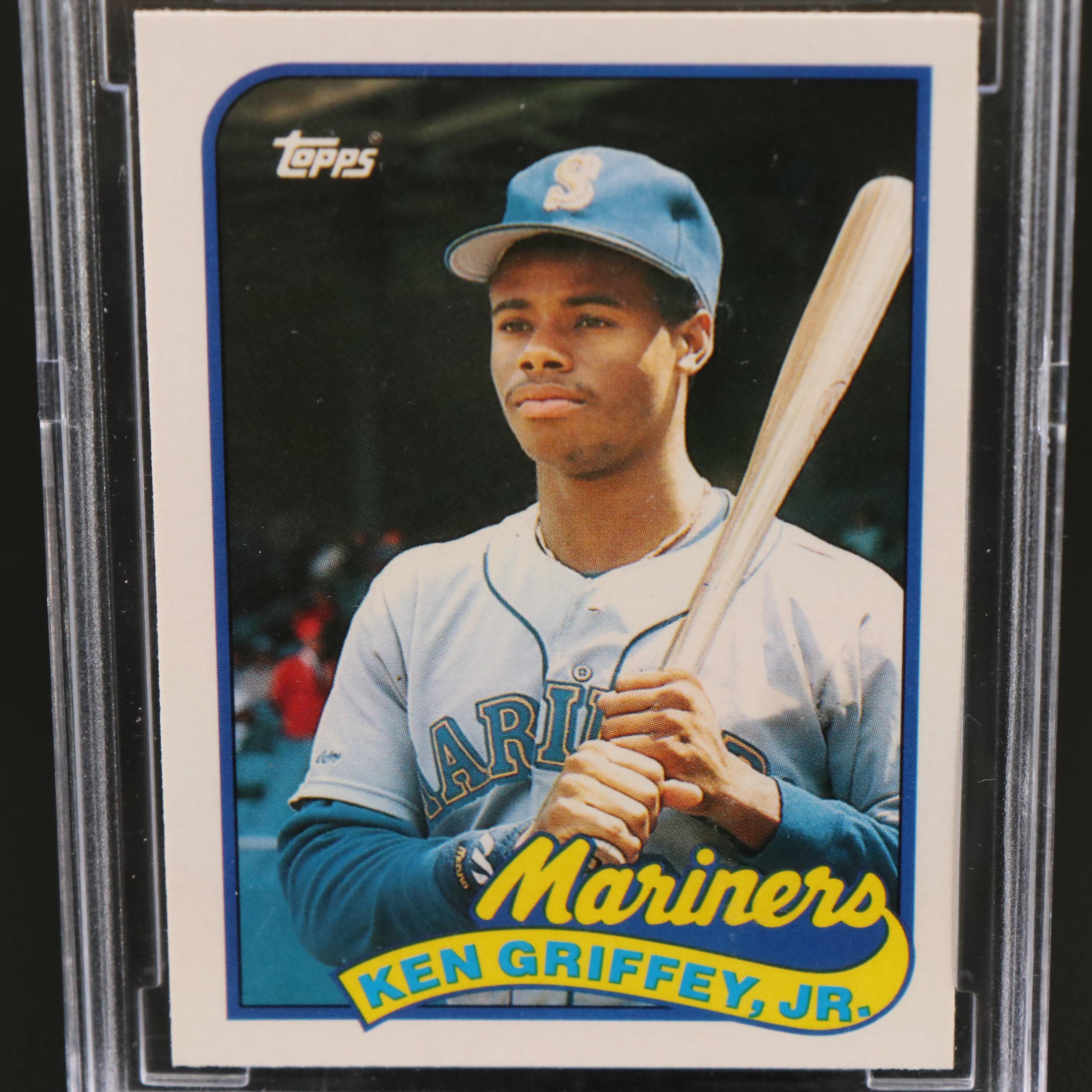 1989 Topps Traded Ken Griffey Jr. Seattle Mariners Rookie Card Graded BCCG 10