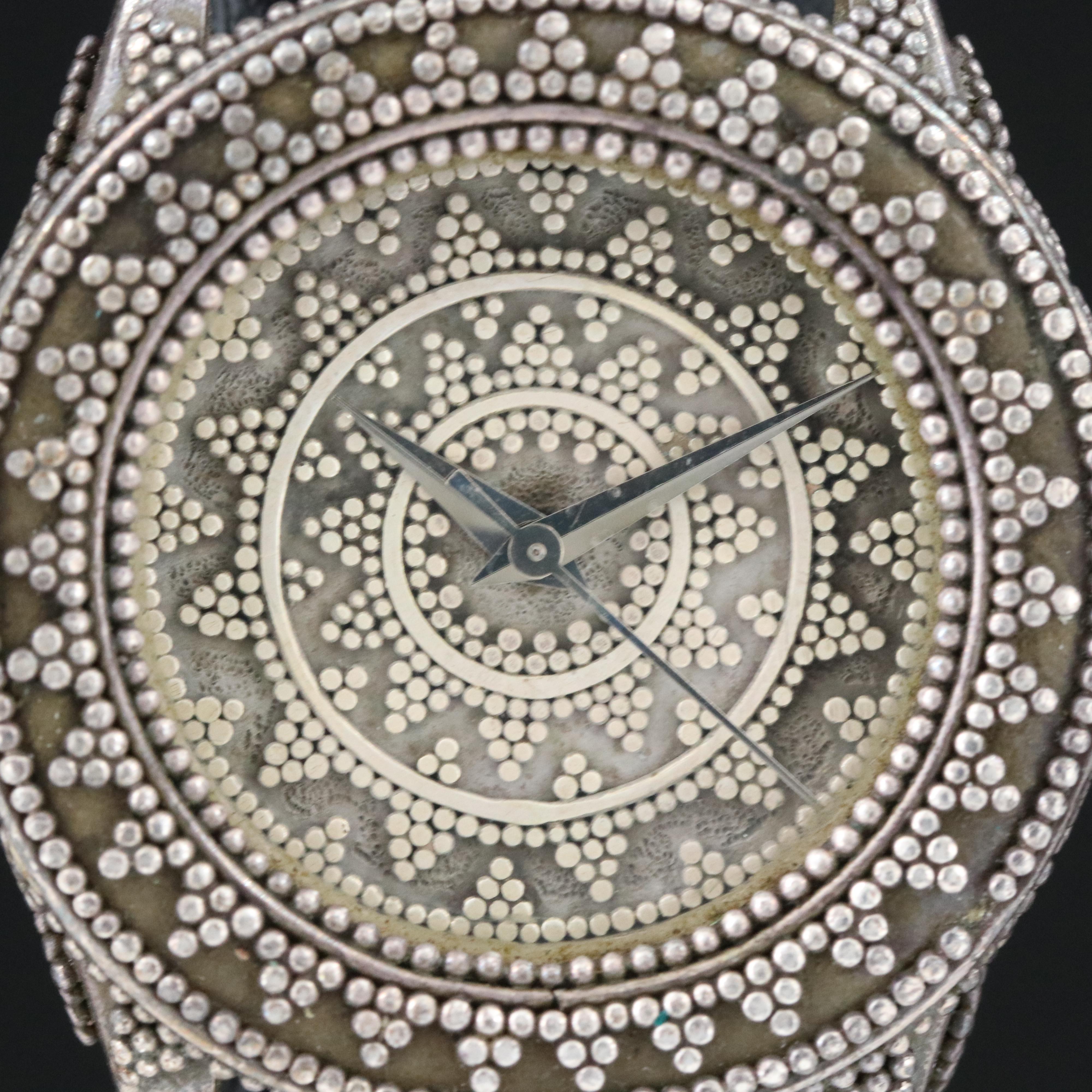 John Hardy for Alfex of Switzerland Sterling Silver Quartz Watch