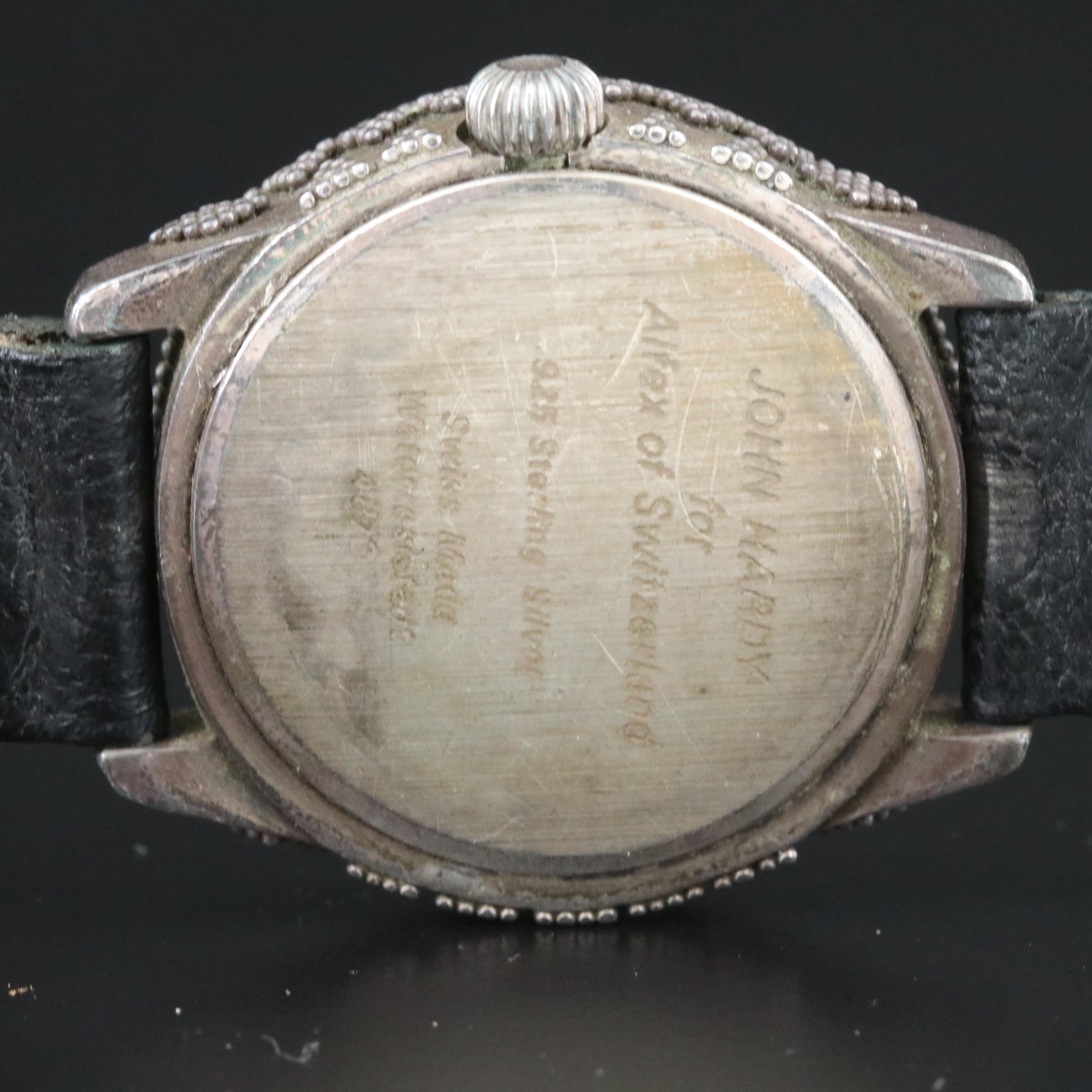 John Hardy for Alfex of Switzerland Sterling Silver Quartz Watch