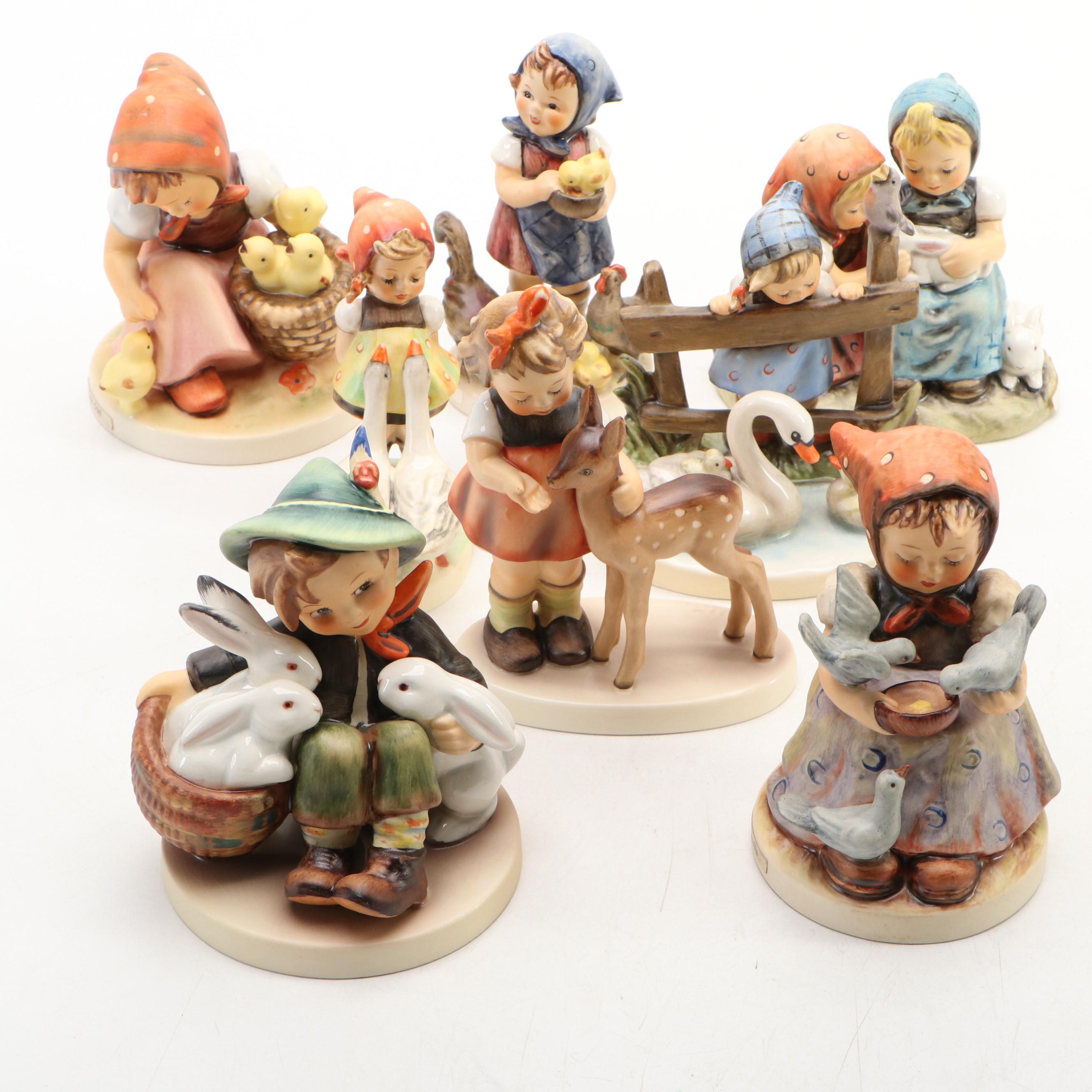 Goebel "Feathered Friends," "Goose Girl" and More Porcelain Hummel Figurines