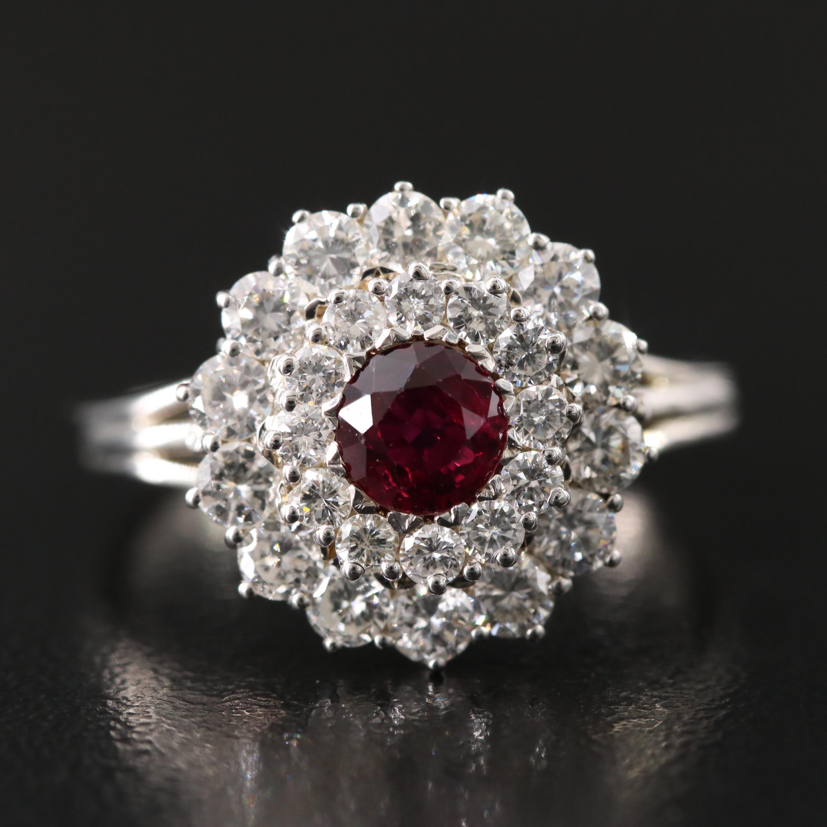 18K Ruby and 1.62 CTW Diamond Ring