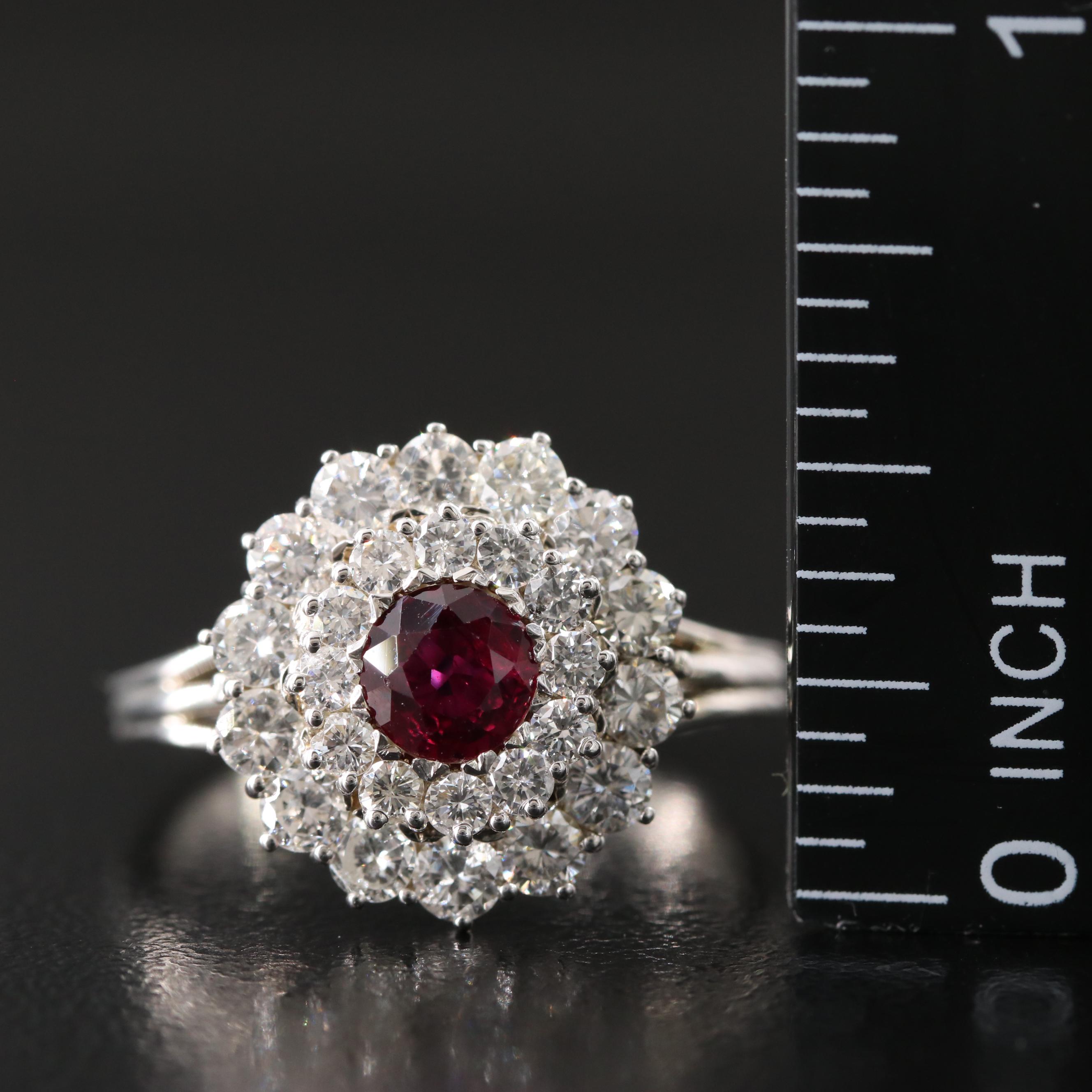 18K Ruby and 1.62 CTW Diamond Ring