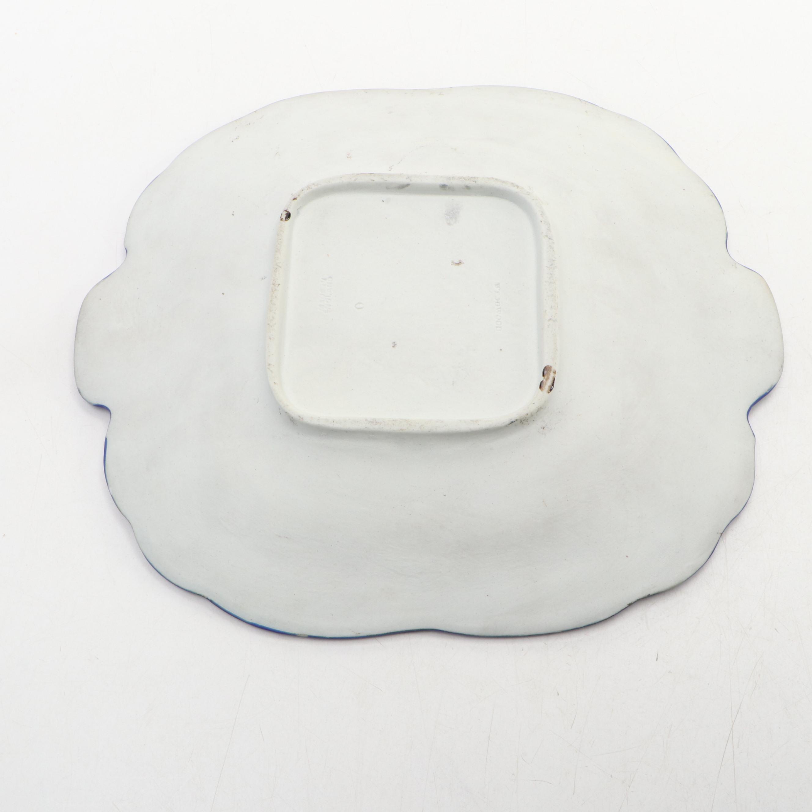 Wedgwood Jasperware Cake Plate and 1900 Paris Exposition Souvenir Plaque