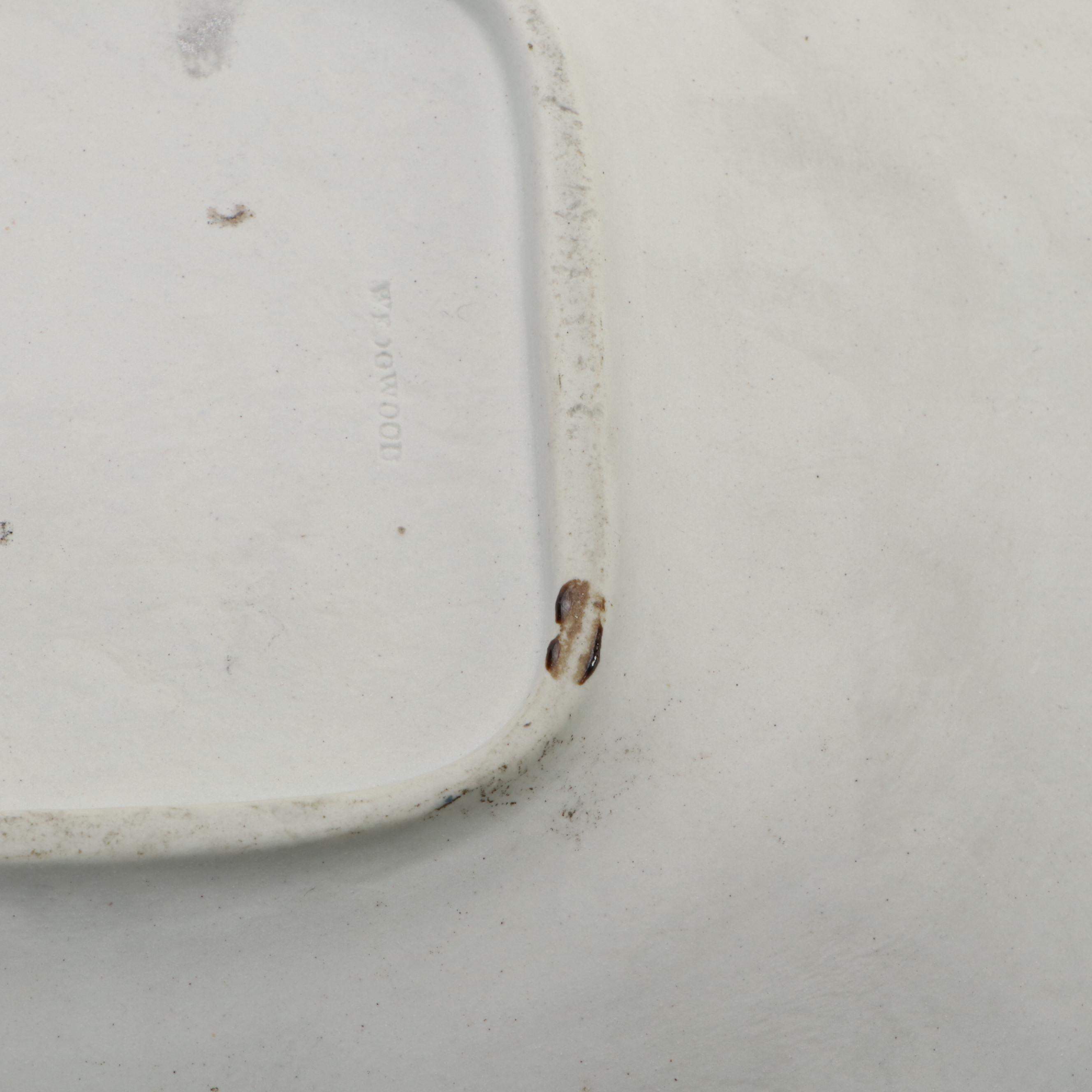 Wedgwood Jasperware Cake Plate and 1900 Paris Exposition Souvenir Plaque