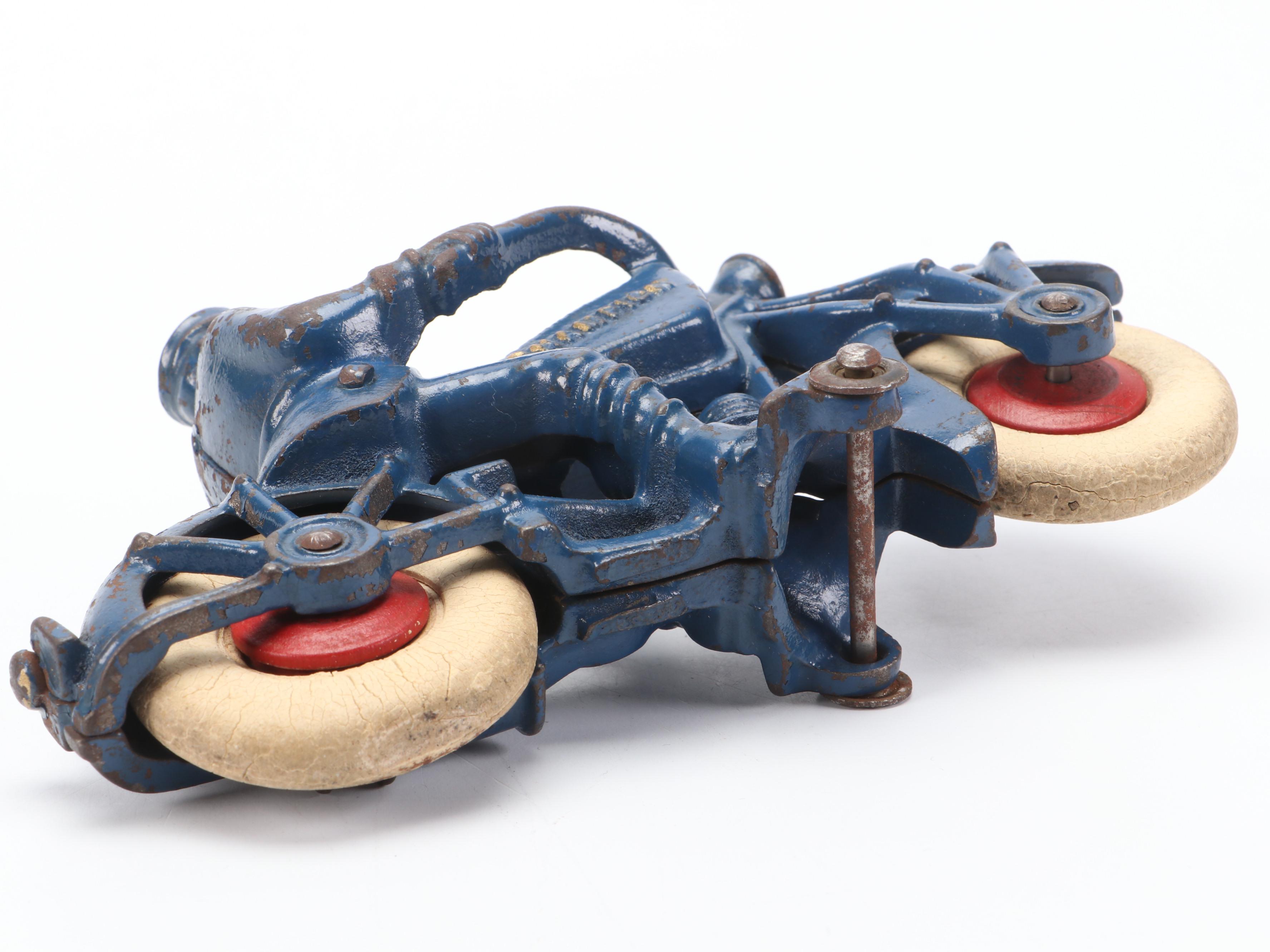 Hubley Cast Iron Cops Riding Champion and Other Motorcycles, Early 20th Century