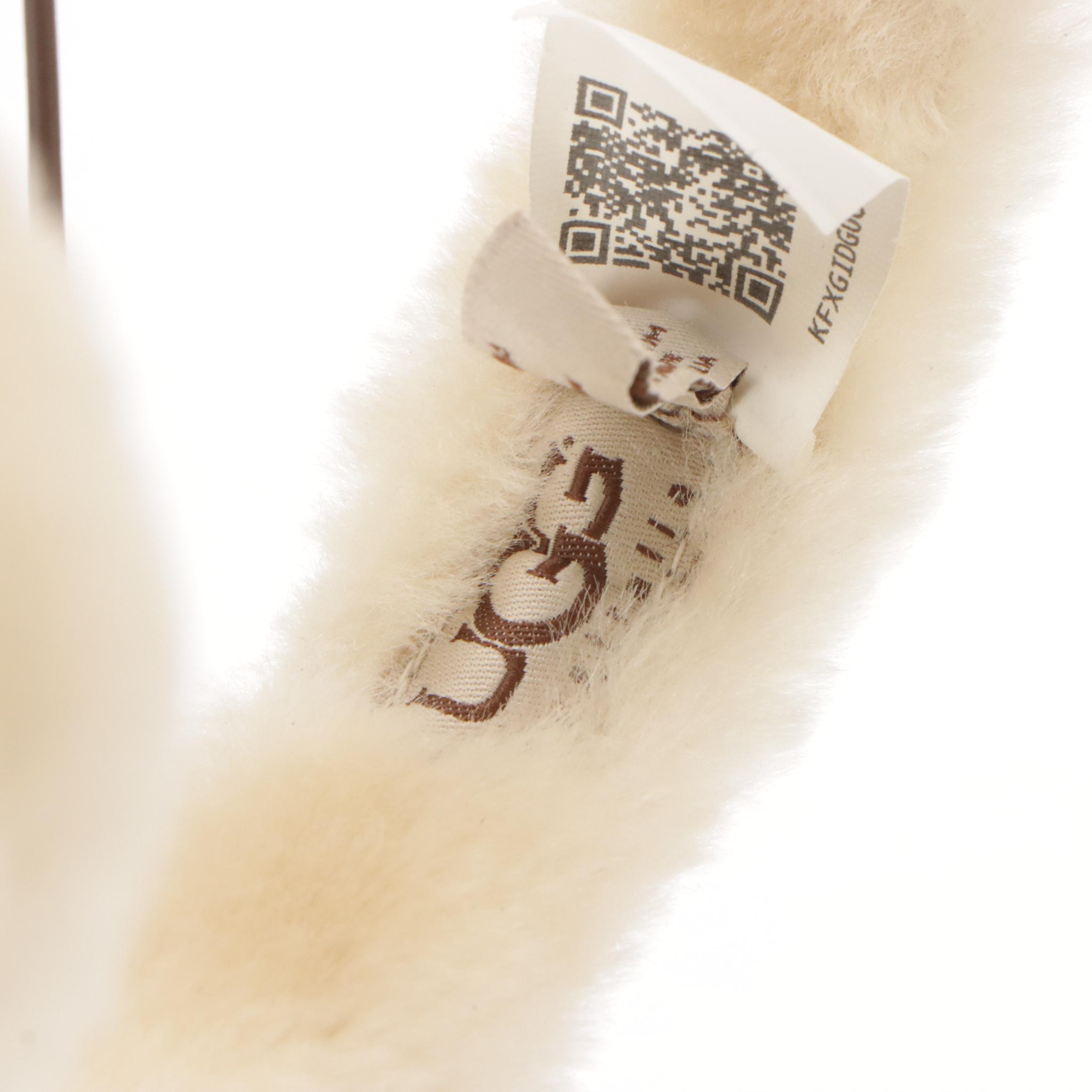 UGG Shearling Sheepskin Earmuff Headphones and Escada Leather Belt