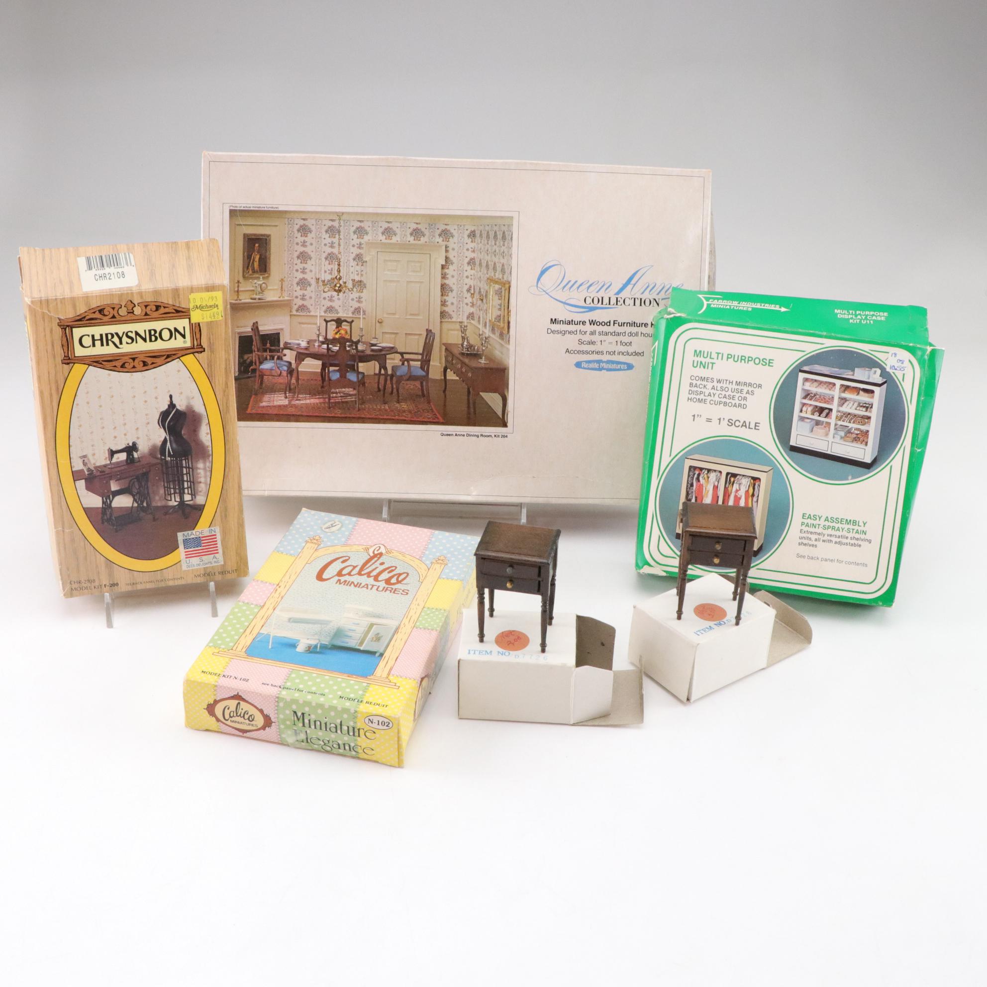 Miniature Doll House "Queen Anne Collection" & Other Kits