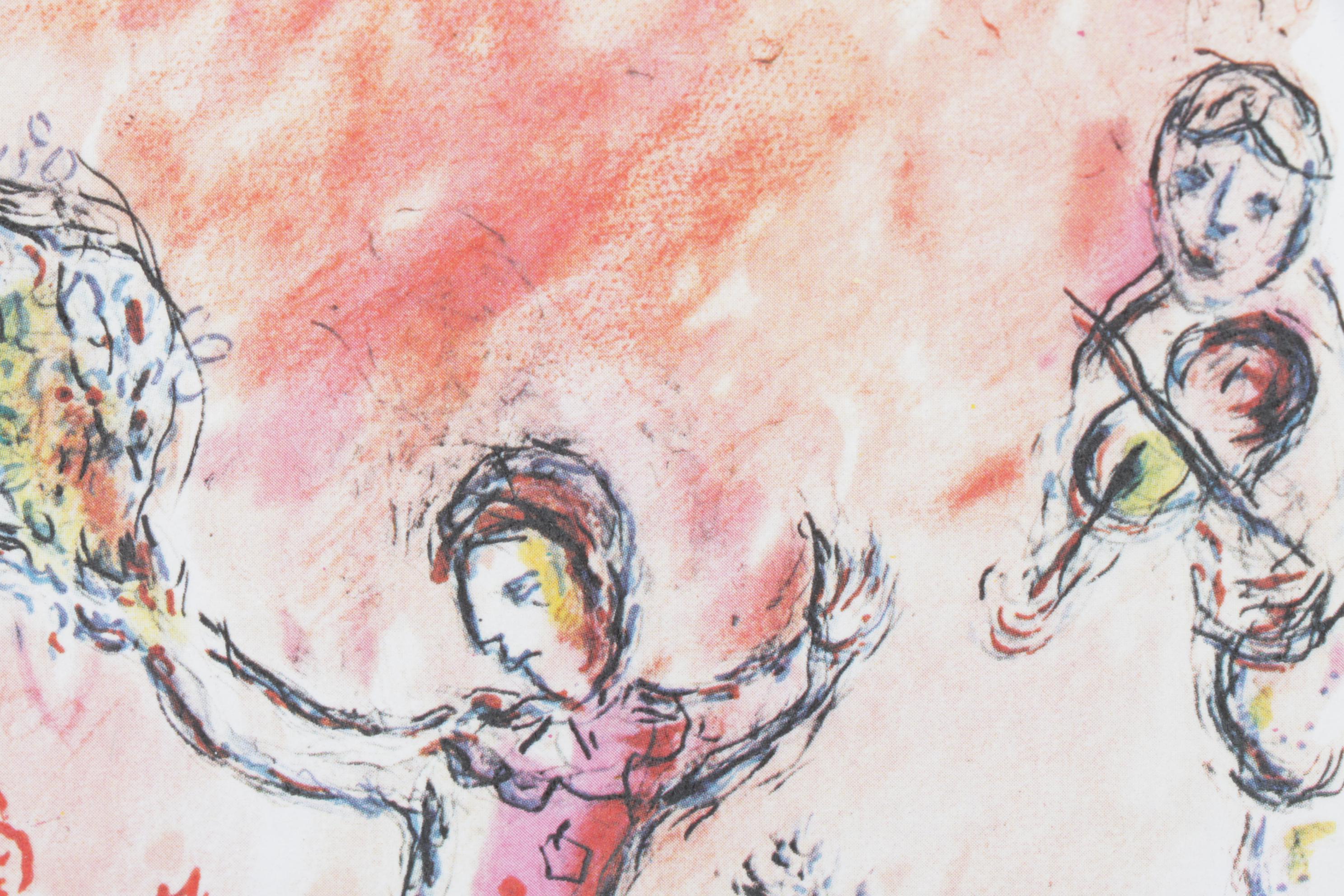 Marc Chagall Color Lithograph "La Parade" for "Derrière le Miroir," 1981