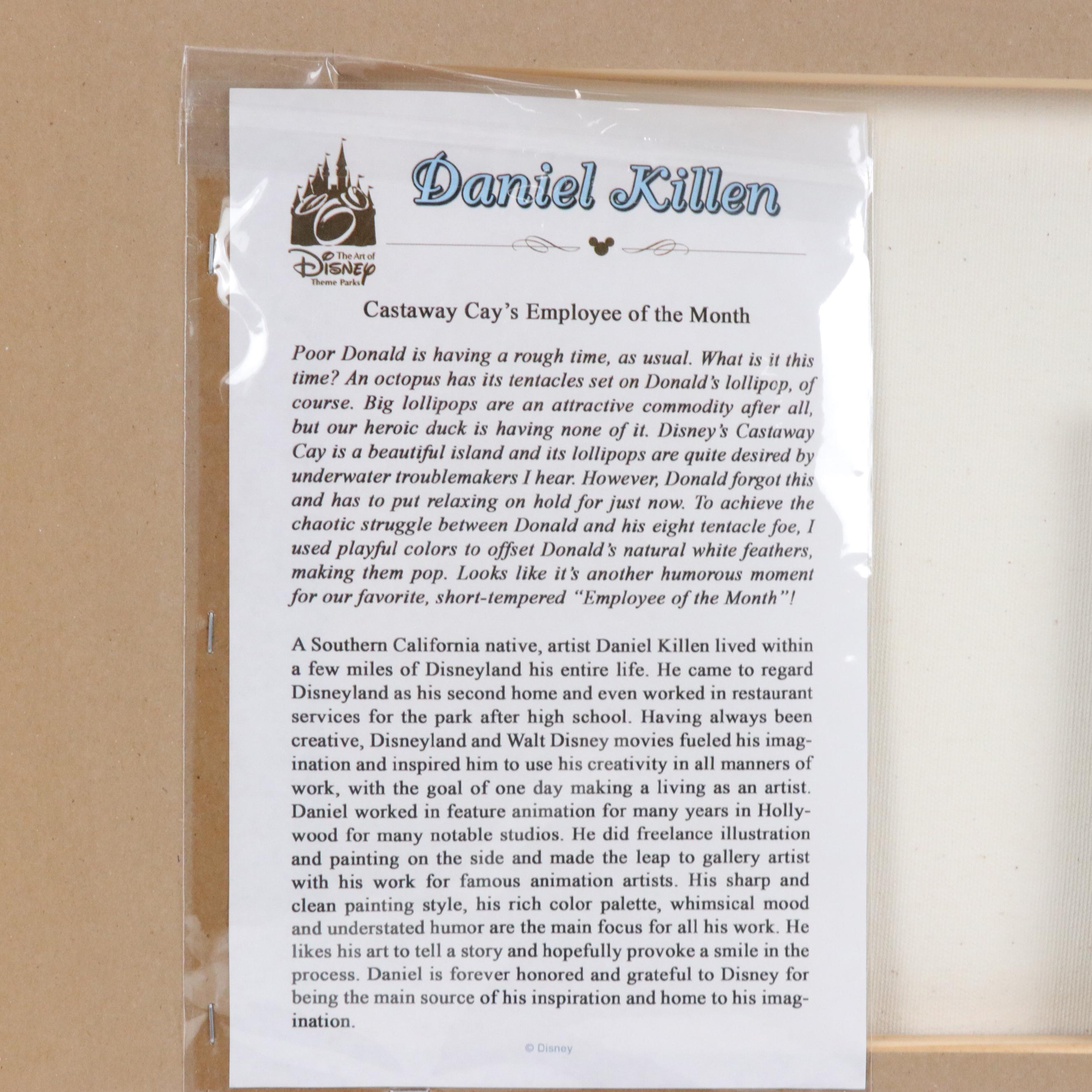 Daniel Killen for Disney Giclée "Castaway Cay's Employee of the Month"