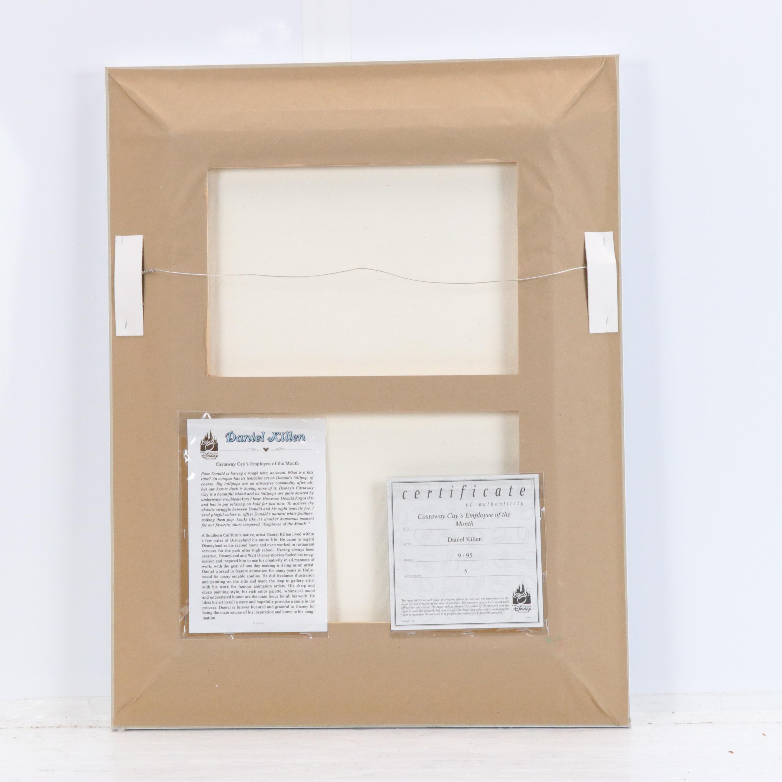 Daniel Killen for Disney Giclée "Castaway Cay's Employee of the Month"