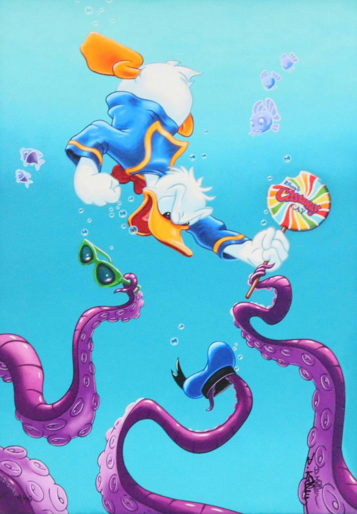 Daniel Killen for Disney Giclée "Castaway Cay's Employee of the Month"