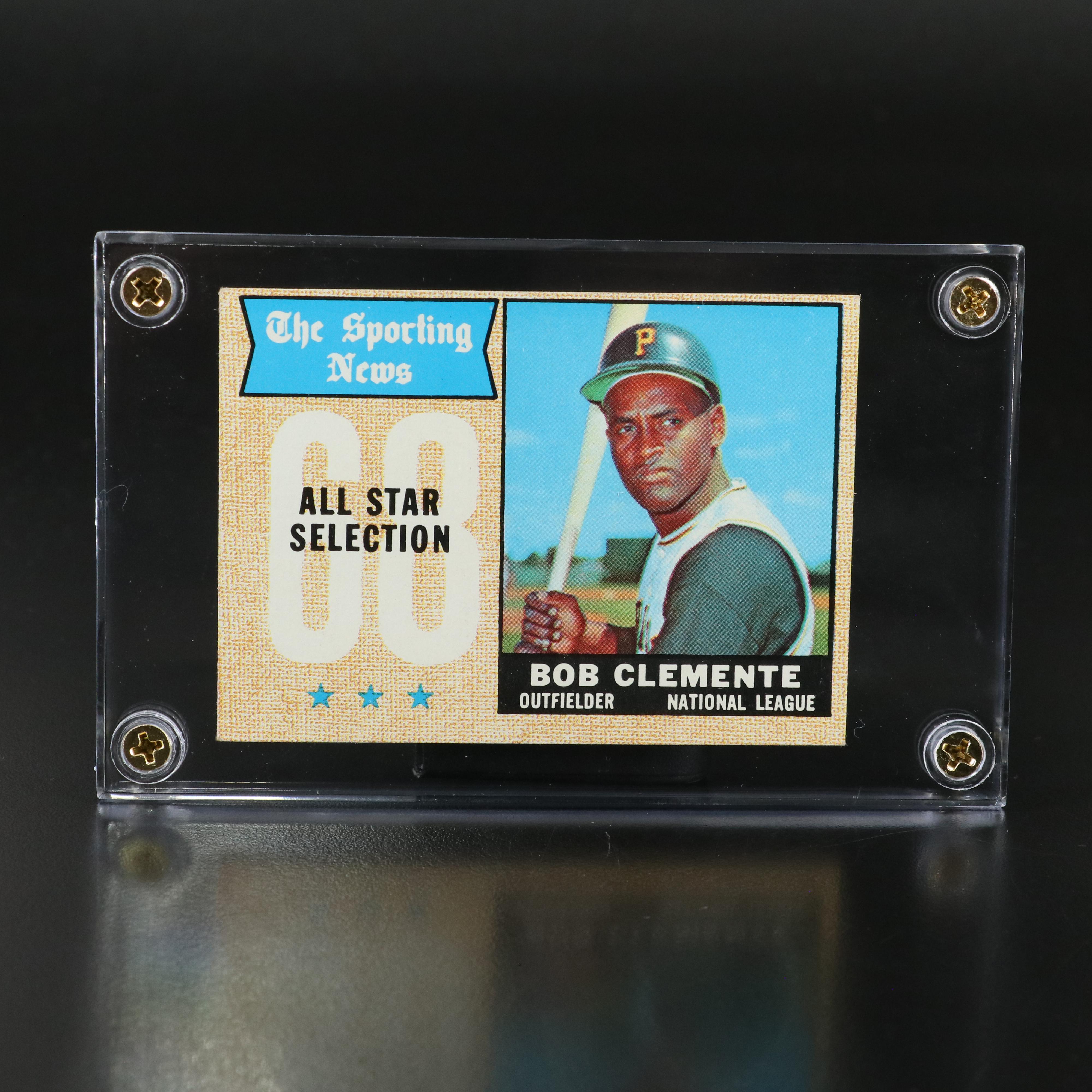 1968 Topps Roberto Clemente Sporting News All-Star Baseball Card