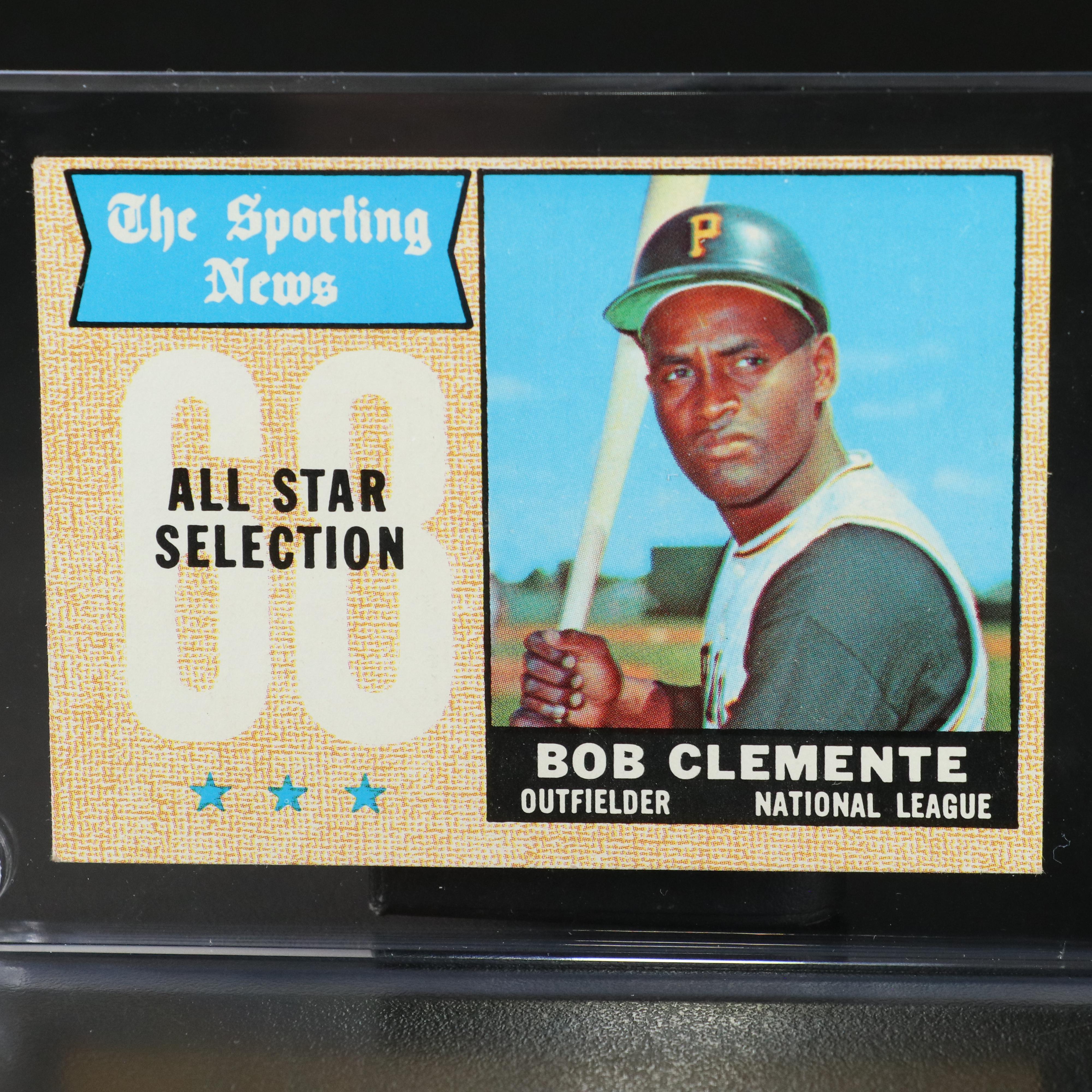 1968 Topps Roberto Clemente Sporting News All-Star Baseball Card