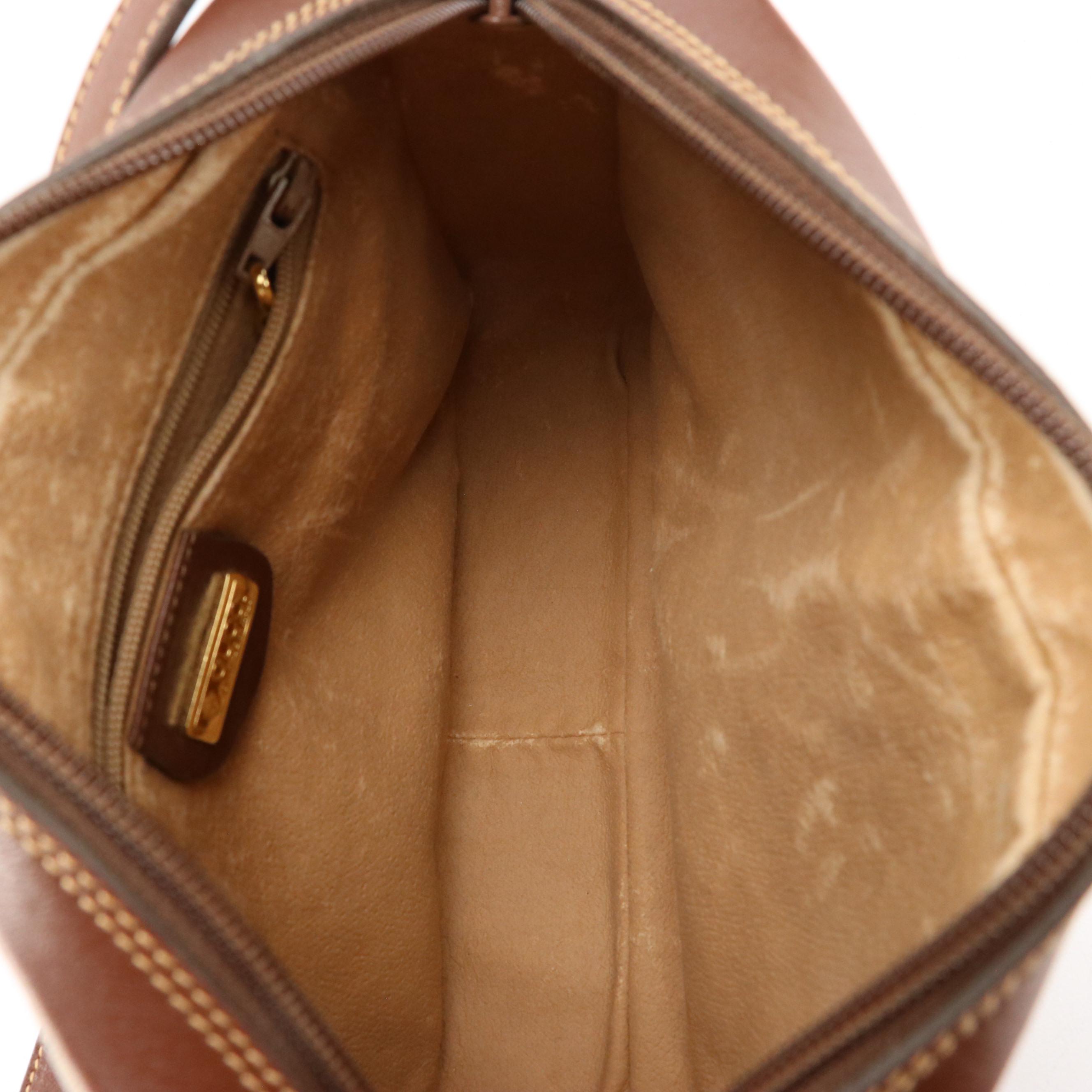 Gucci Micro GG Coated Canvas and Leather Crossbody Bag