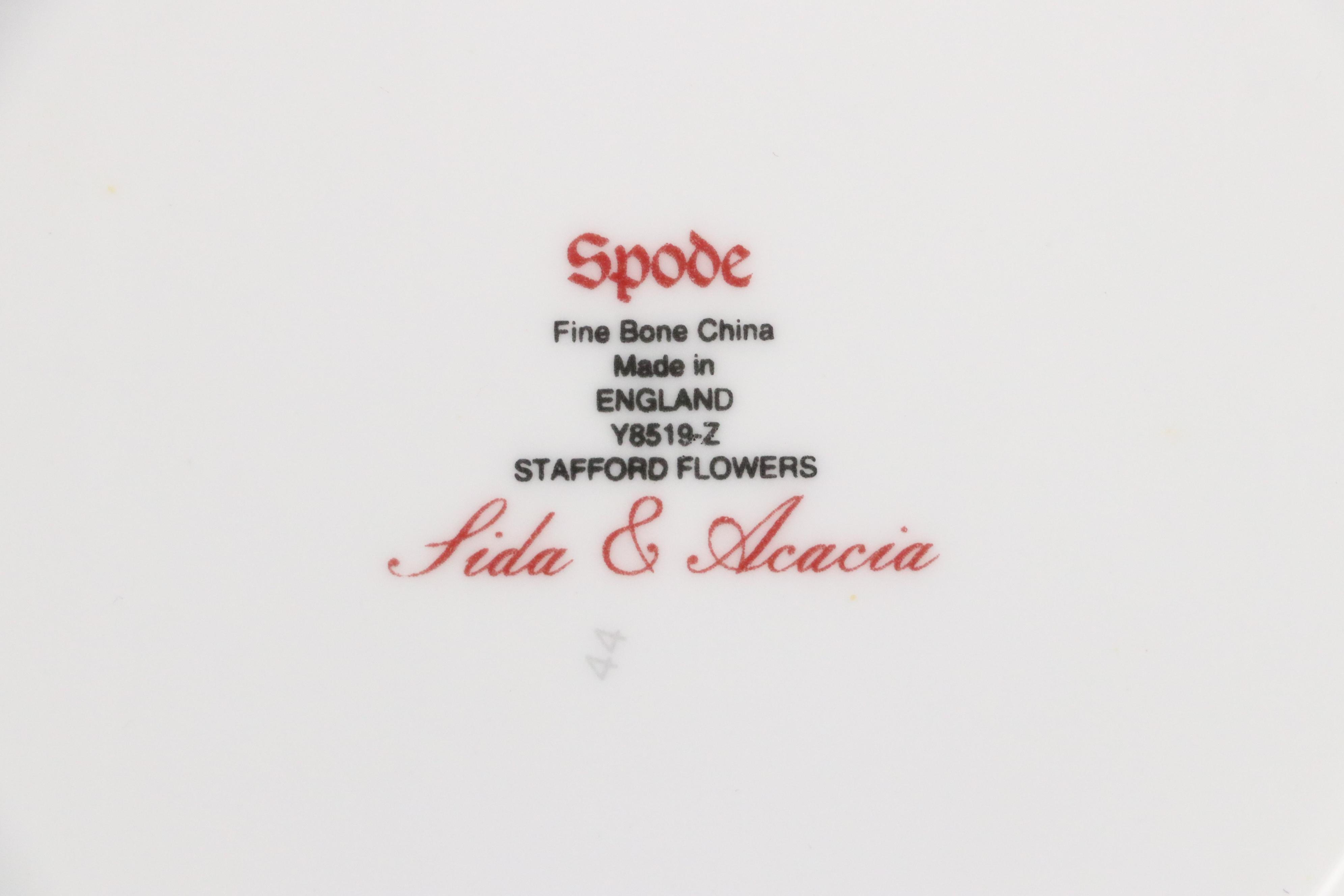 Spode "Stafford Flowers" Bone China Dinnerware, 1989–2015