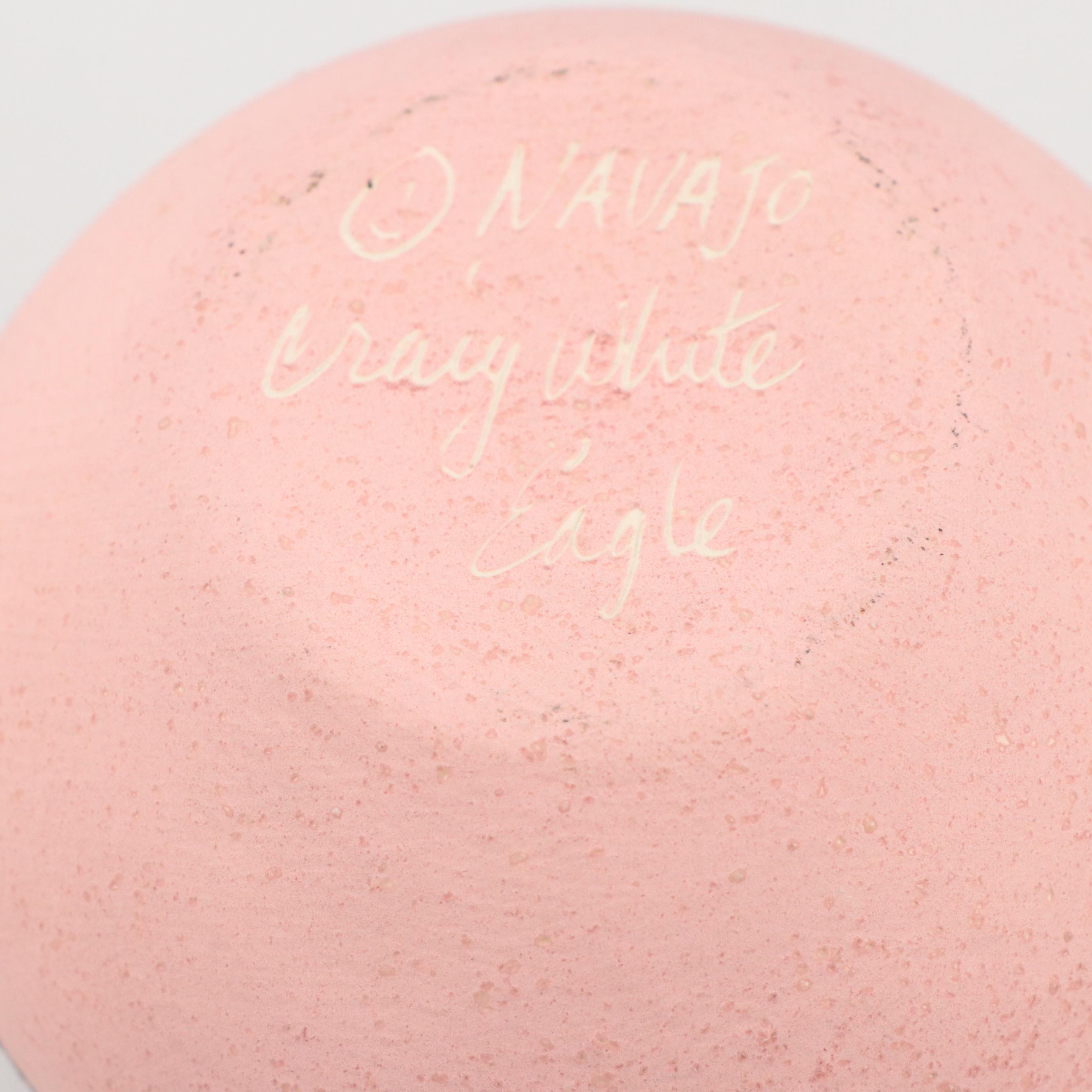 Nemadji Pottery and Craig White Eagle Vases with Other Bowl