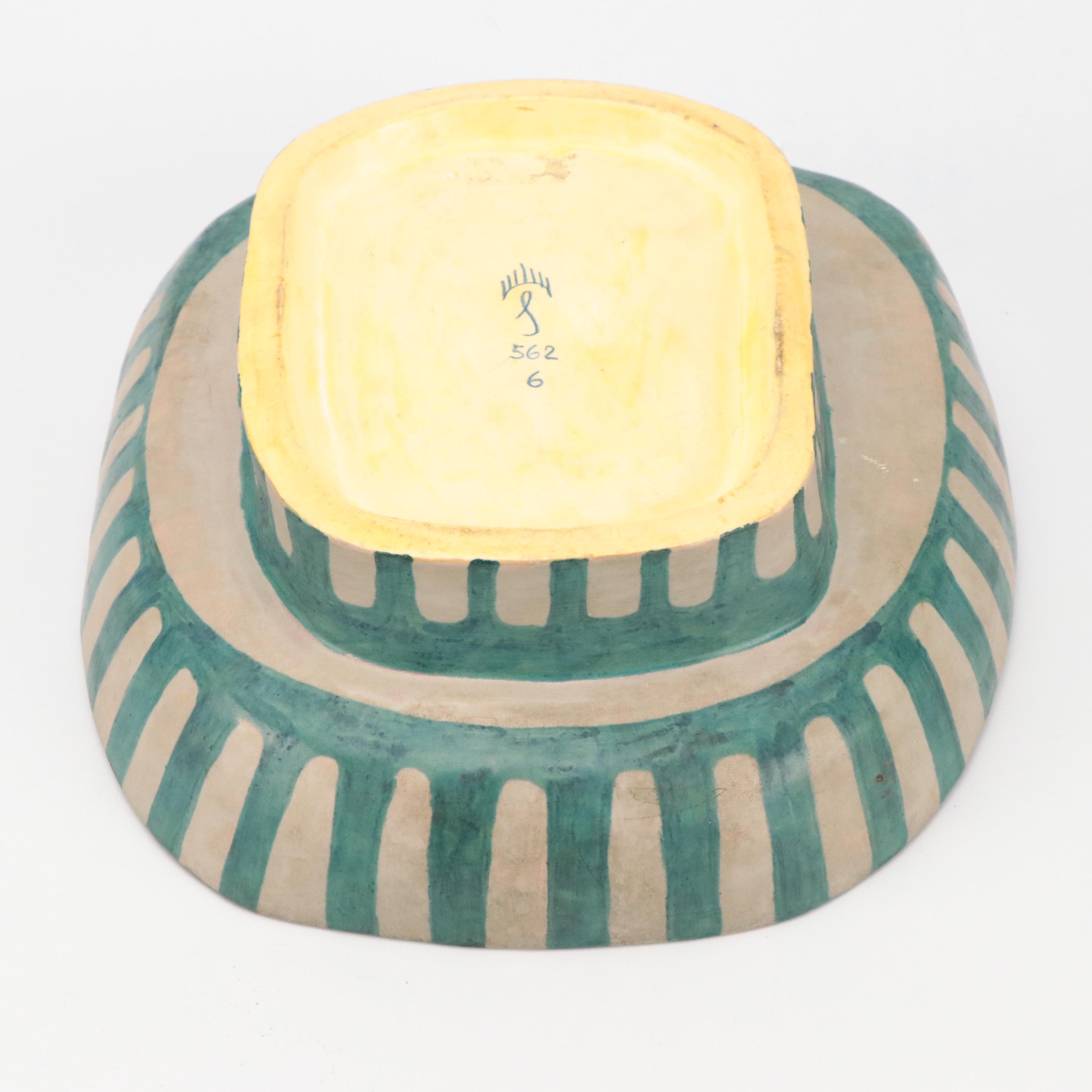 Nemadji Pottery and Craig White Eagle Vases with Other Bowl