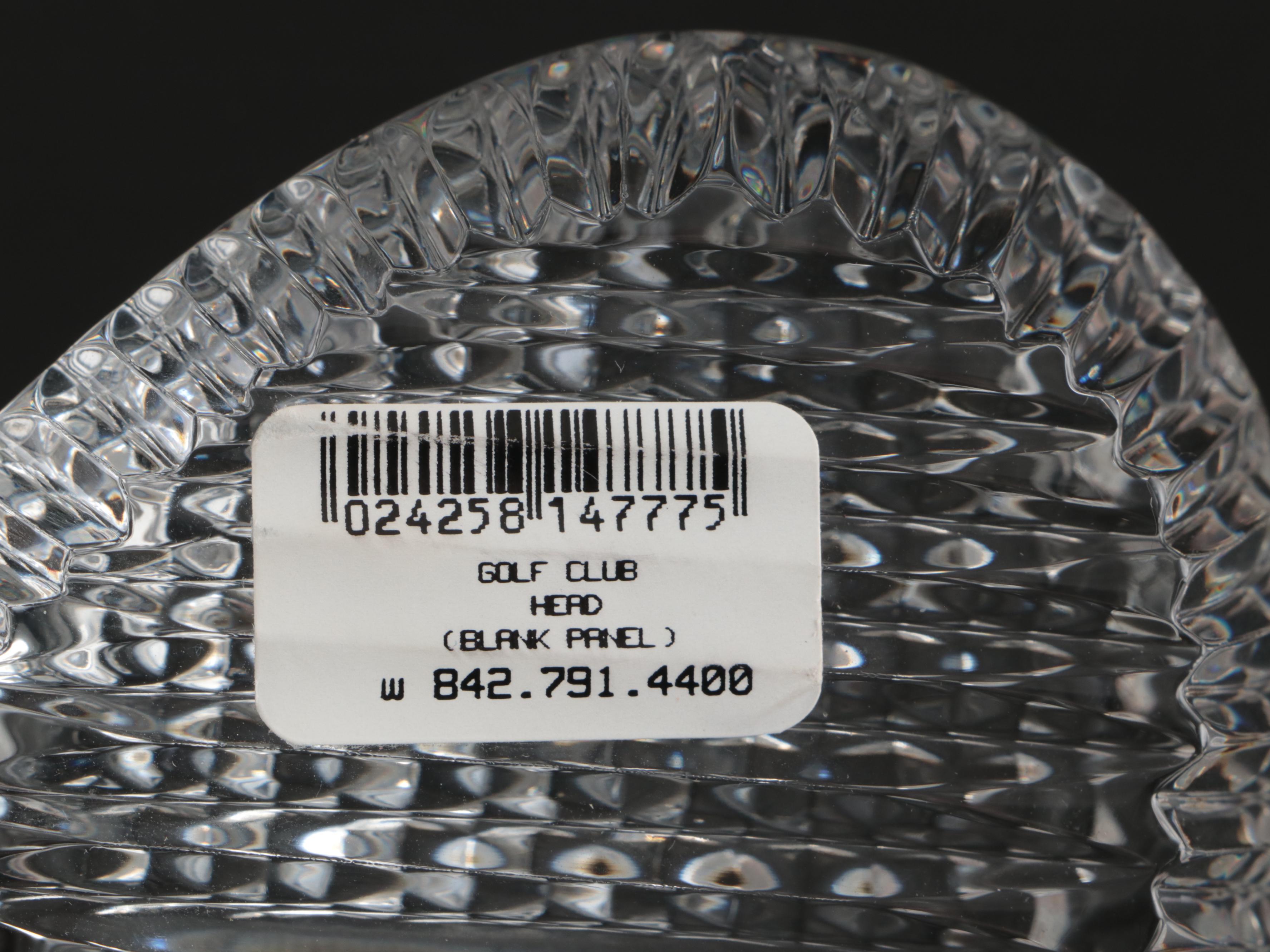 Waterford Crystal Golf Club Head Paperweight