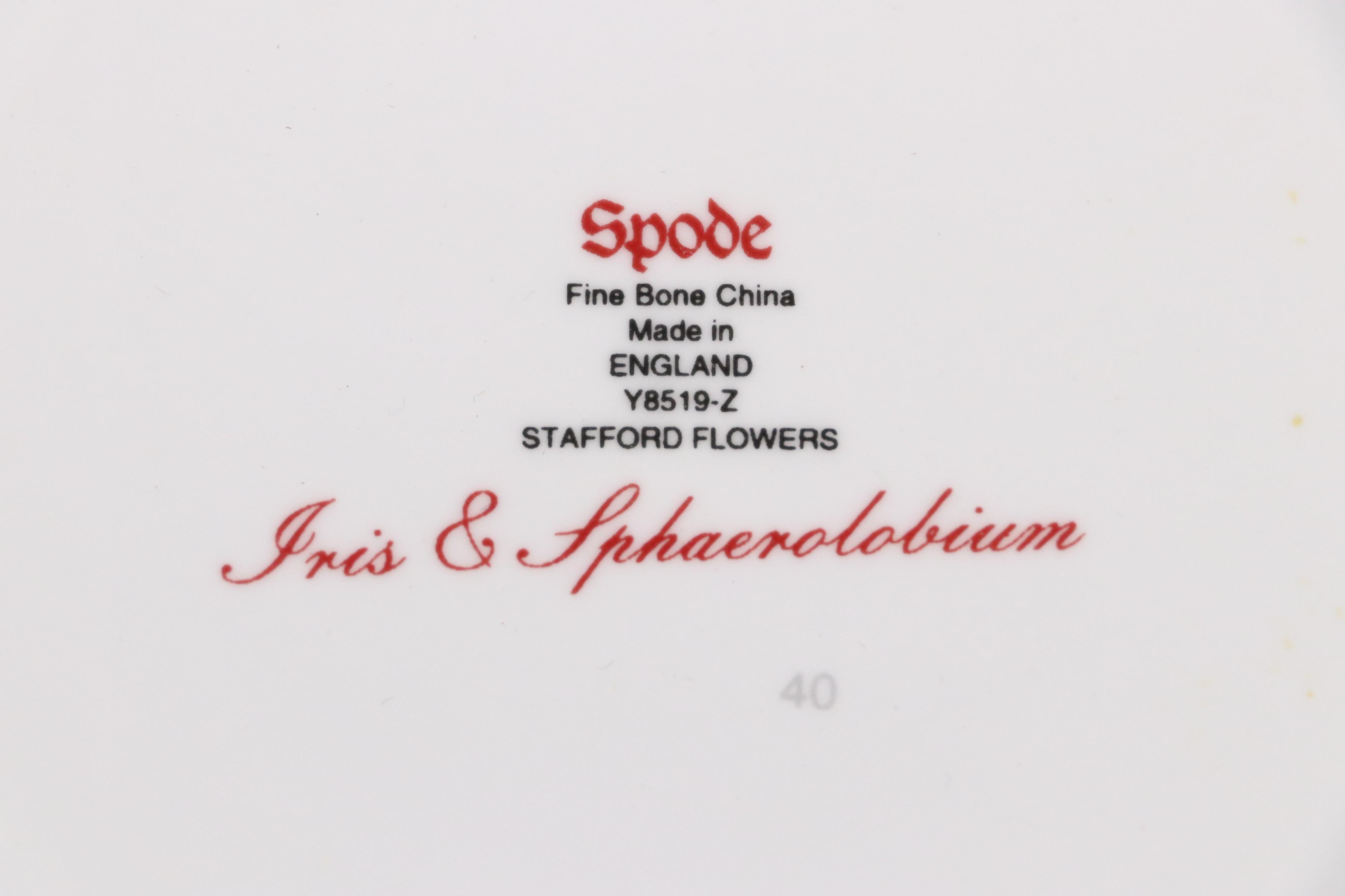 Spode "Stafford Flowers" Bone China Dinnerware, 1989–2015
