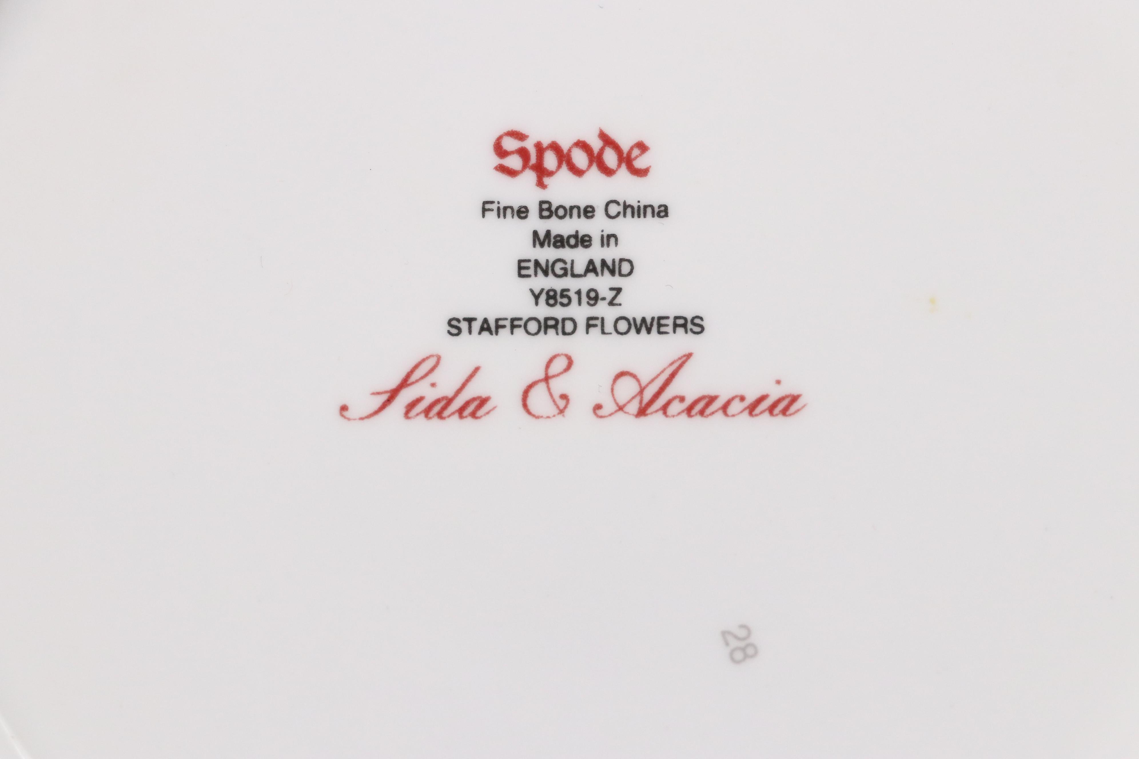 Spode "Stafford Flowers" Bone China Dinnerware, 1989–2015
