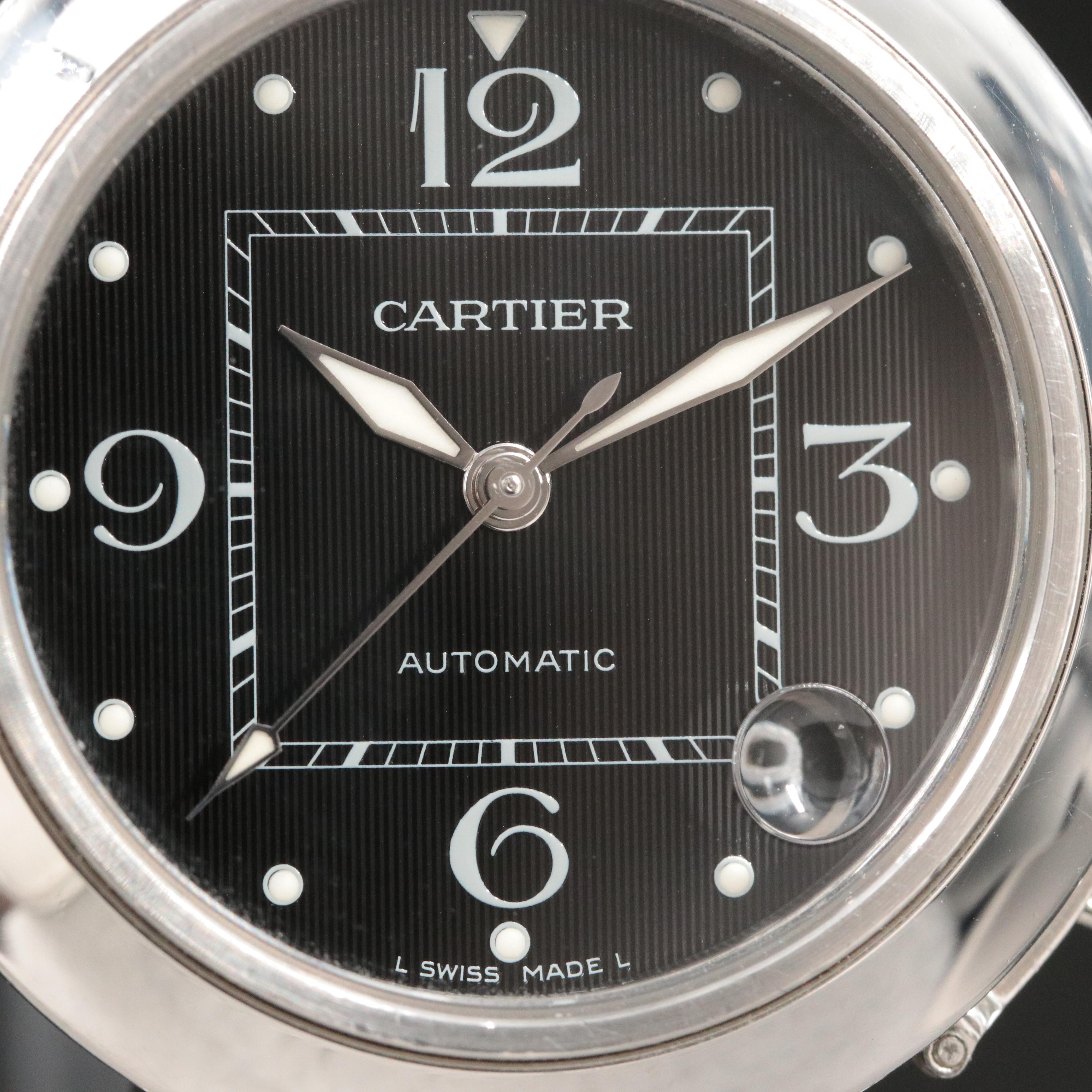 Cartier Pasha de Cartier Black Dial Date Automatic Watch