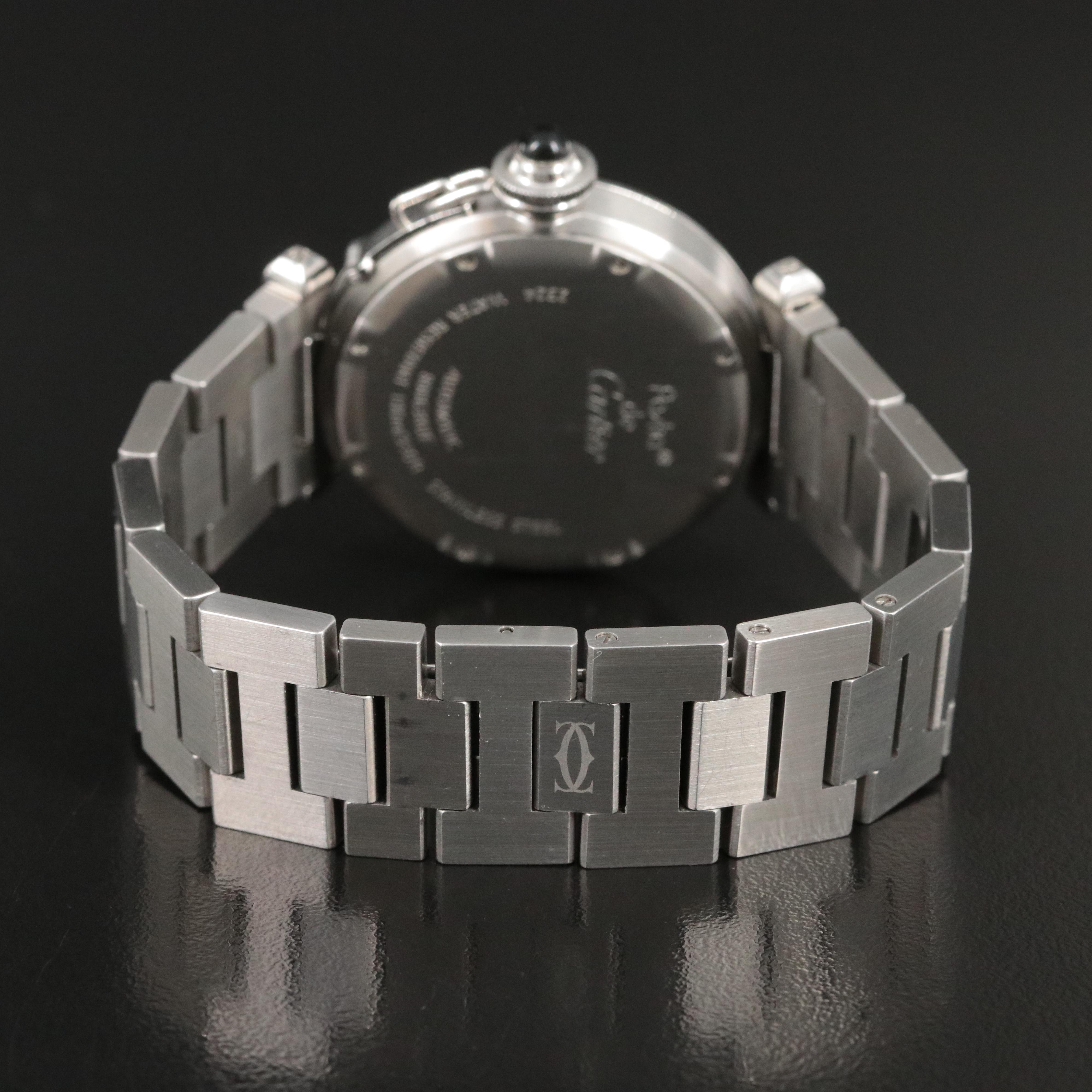 Cartier Pasha de Cartier Black Dial Date Automatic Watch