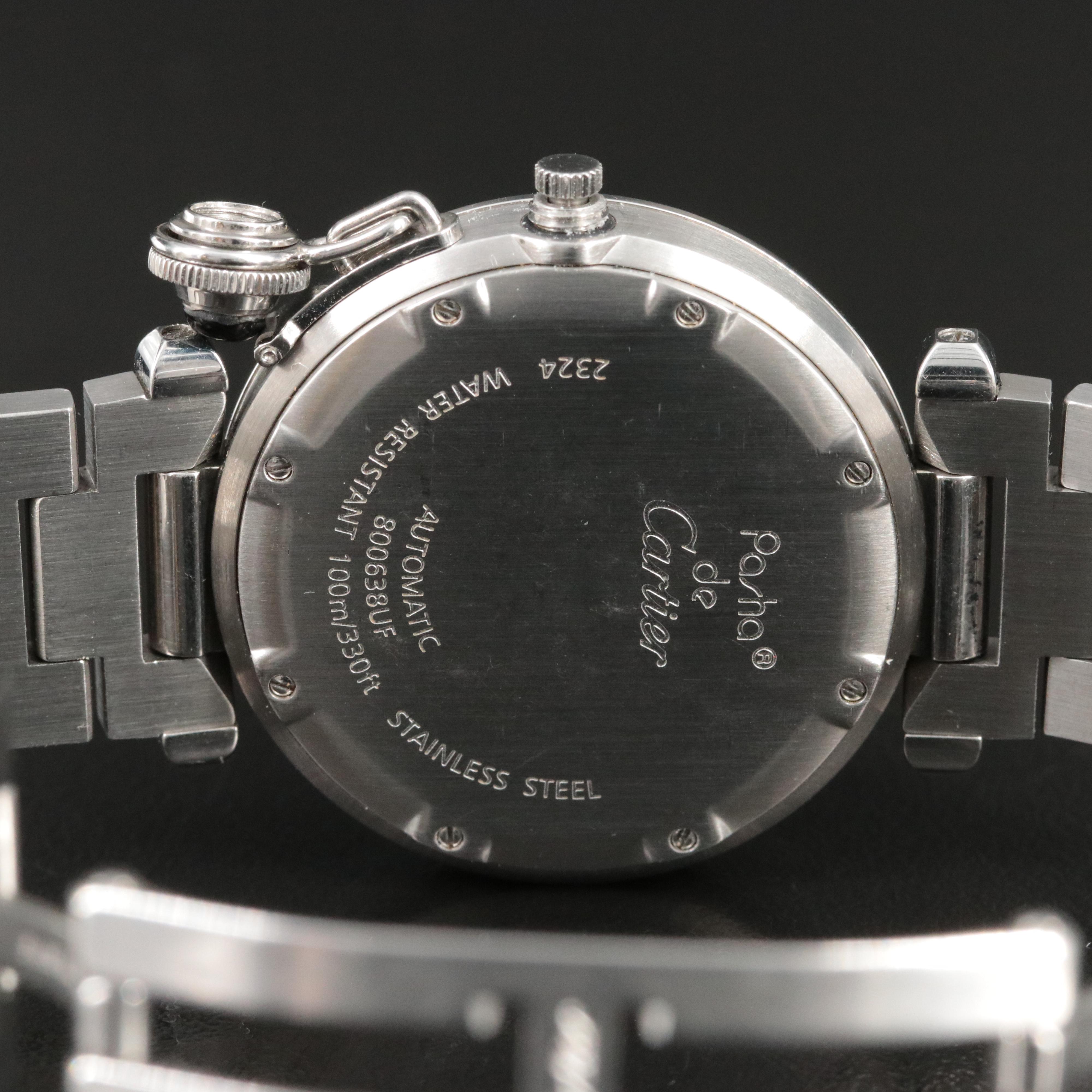 Cartier Pasha de Cartier Black Dial Date Automatic Watch