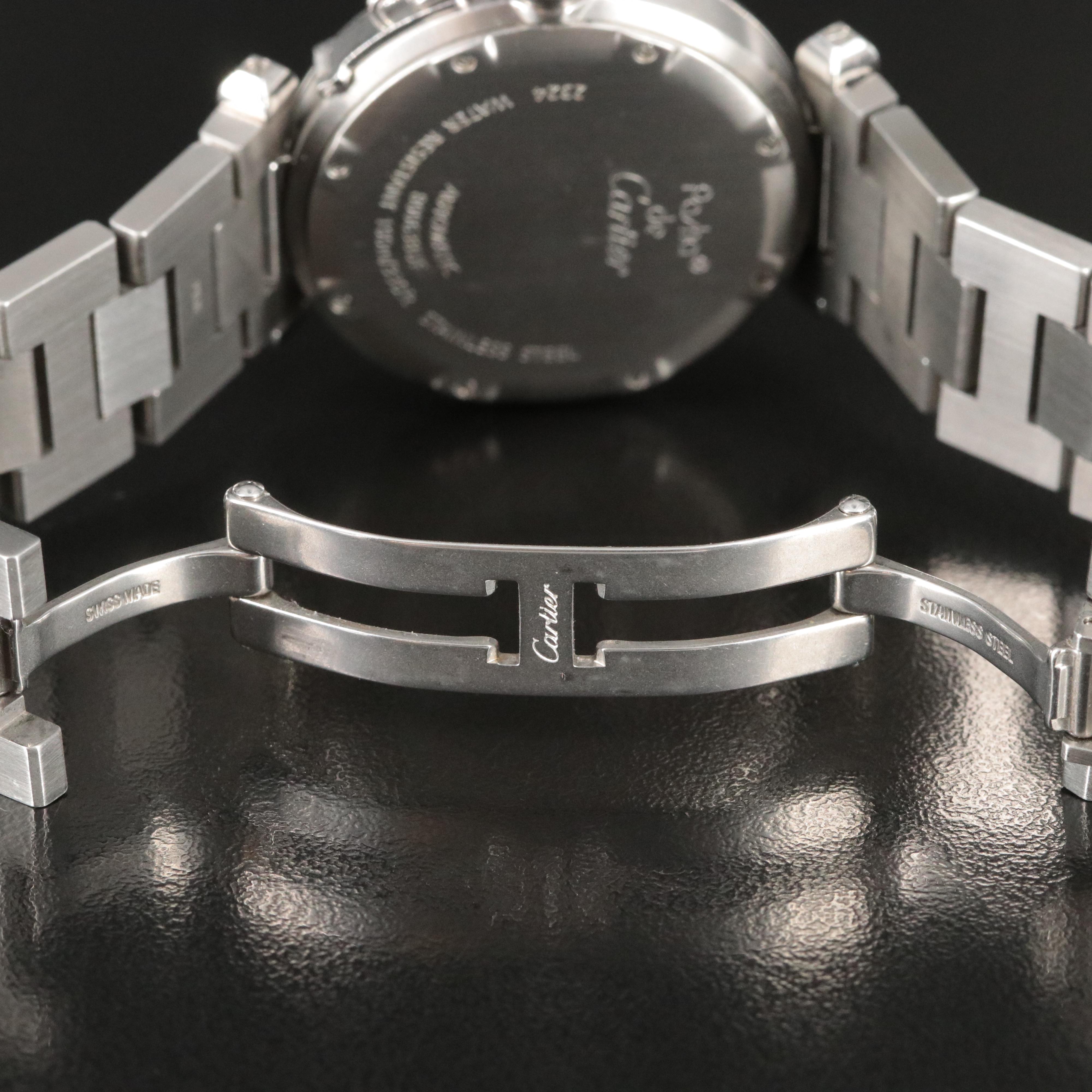 Cartier Pasha de Cartier Black Dial Date Automatic Watch