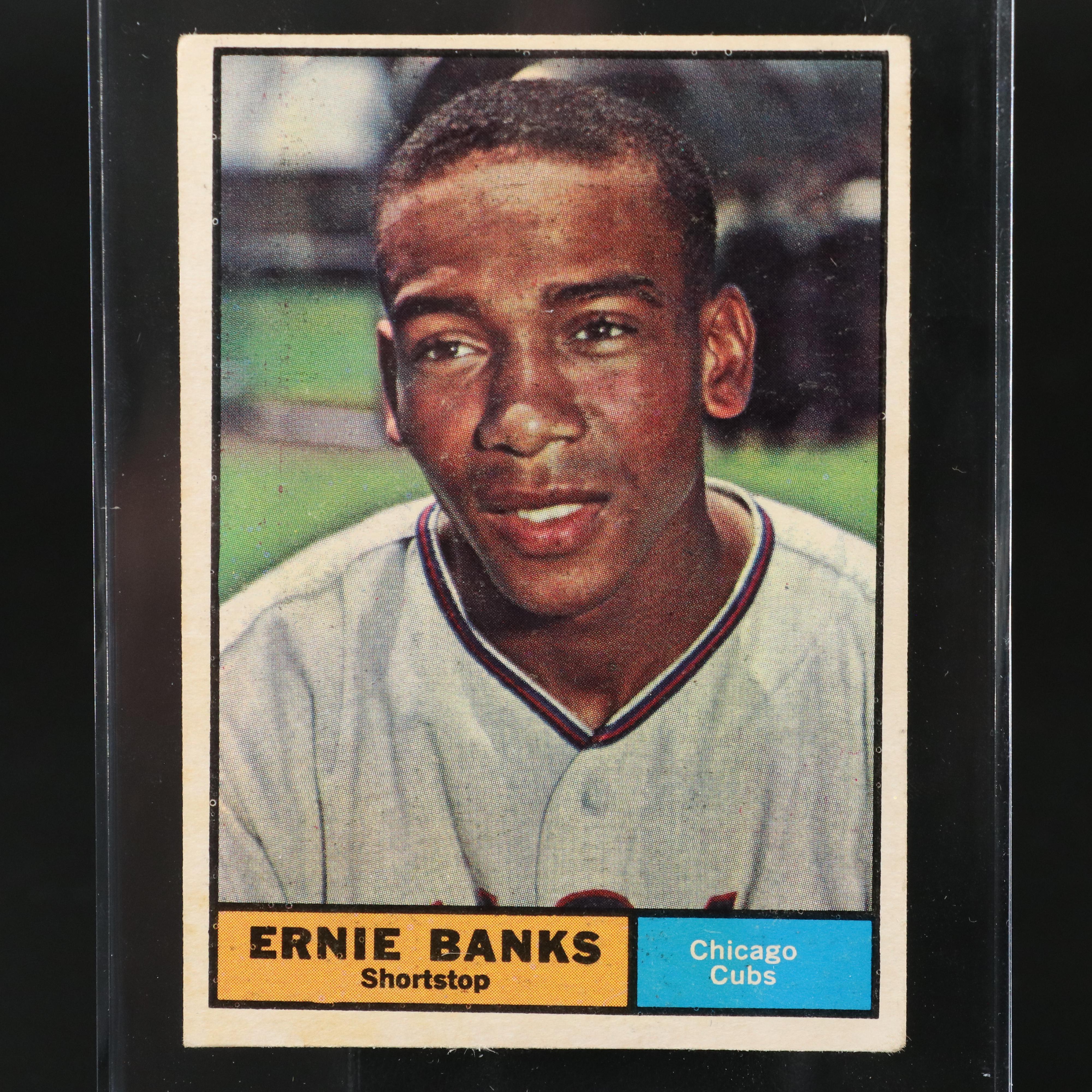 1961 Topps Ernie Banks Chicago Cubs Baseball Card