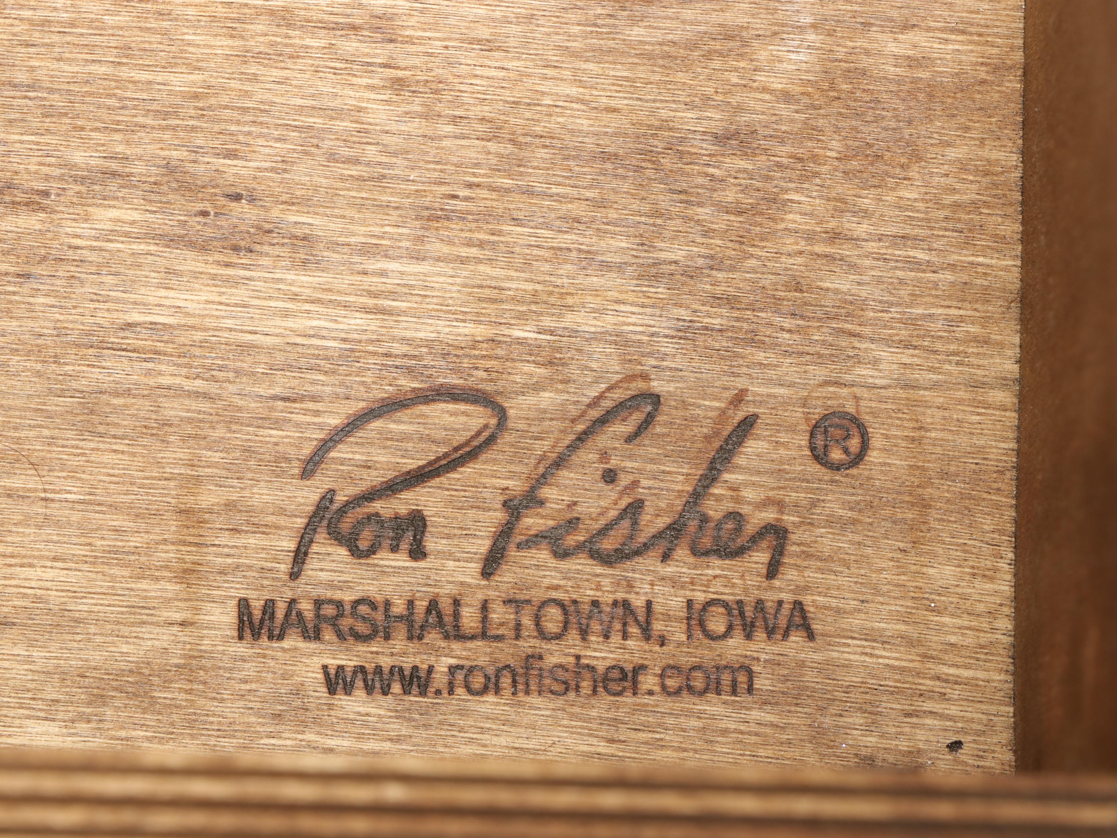 Ron Fisher Furniture Primitive Pine and Green-Painted Four-Drawer Chest