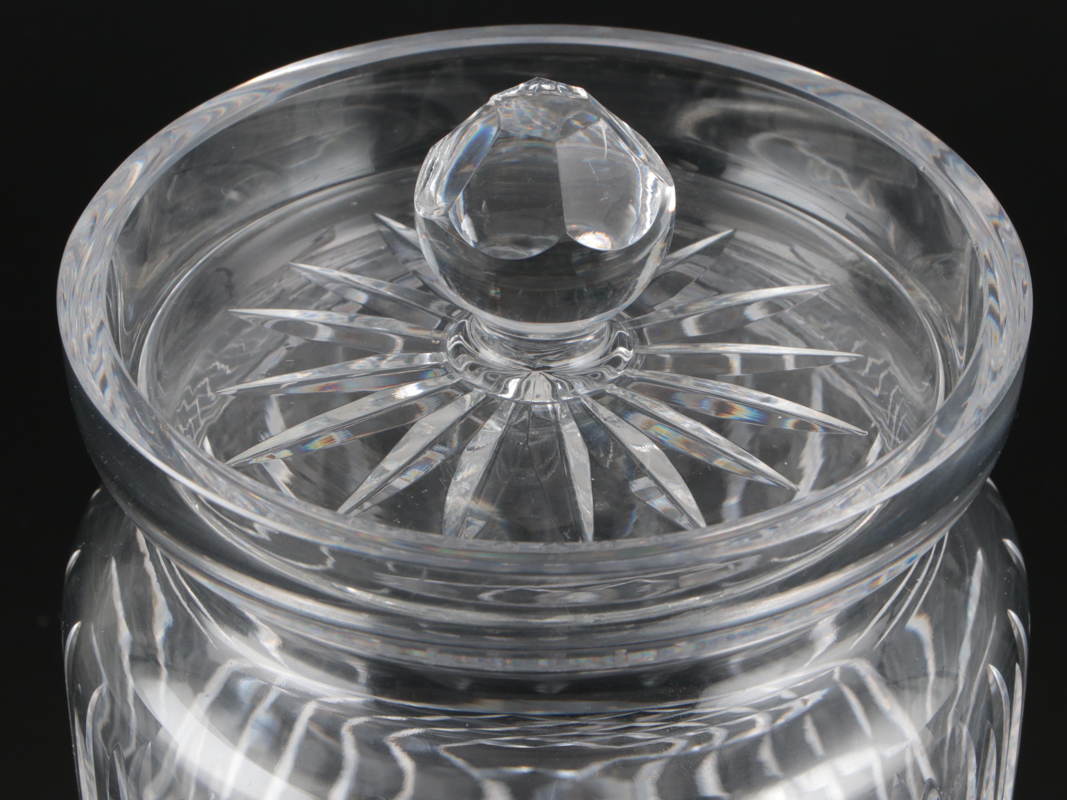 Waterford Crystal "Maeve" Biscuit Barrel, 1976-2017