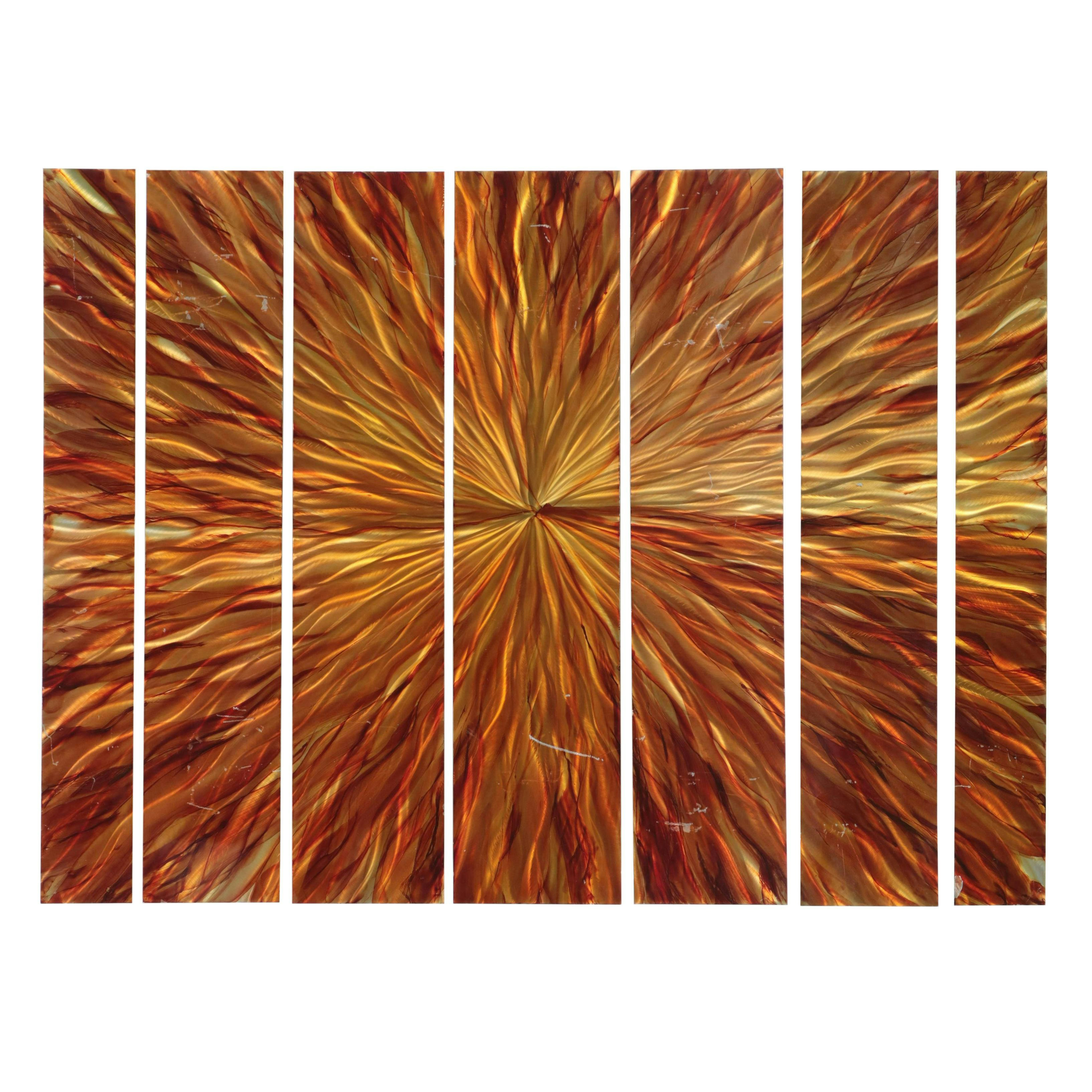 Jon Allen Abstract Metal Wall Art Polyptych, 2013